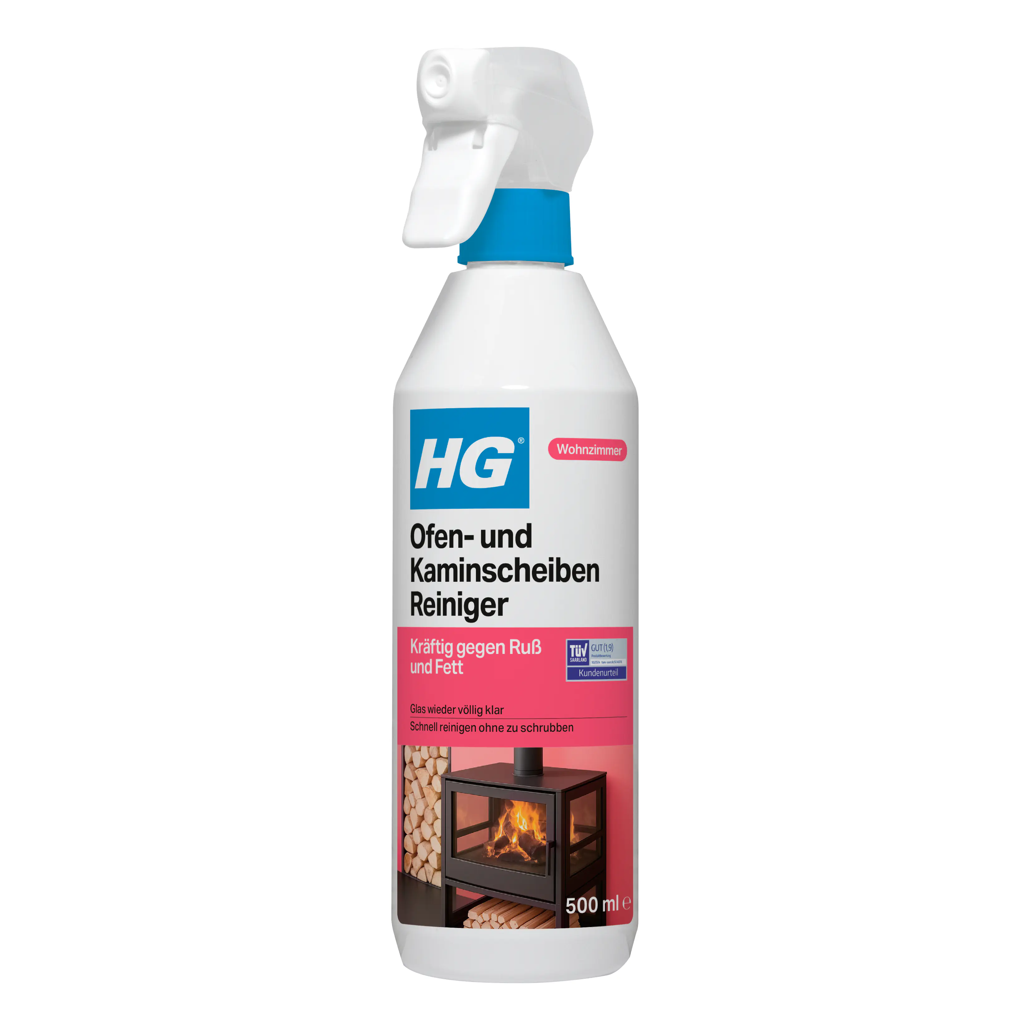 HG Ofen und Kaminscheibenreiniger 500 ml