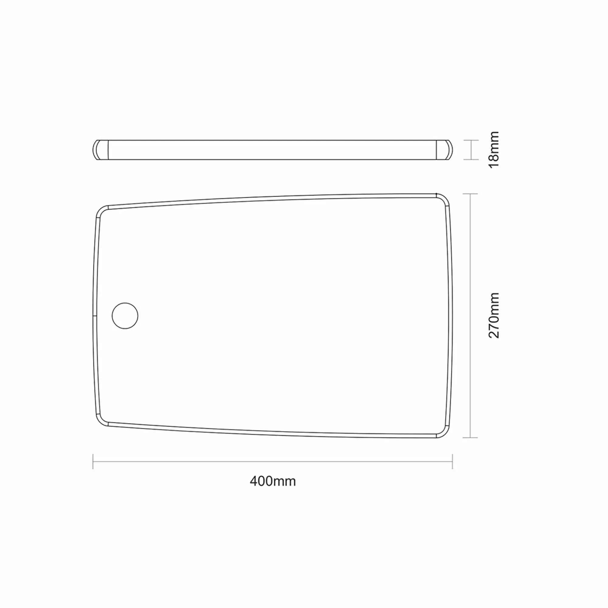Tramontina Landhaus Schneidebrett 40 x 27 cm
