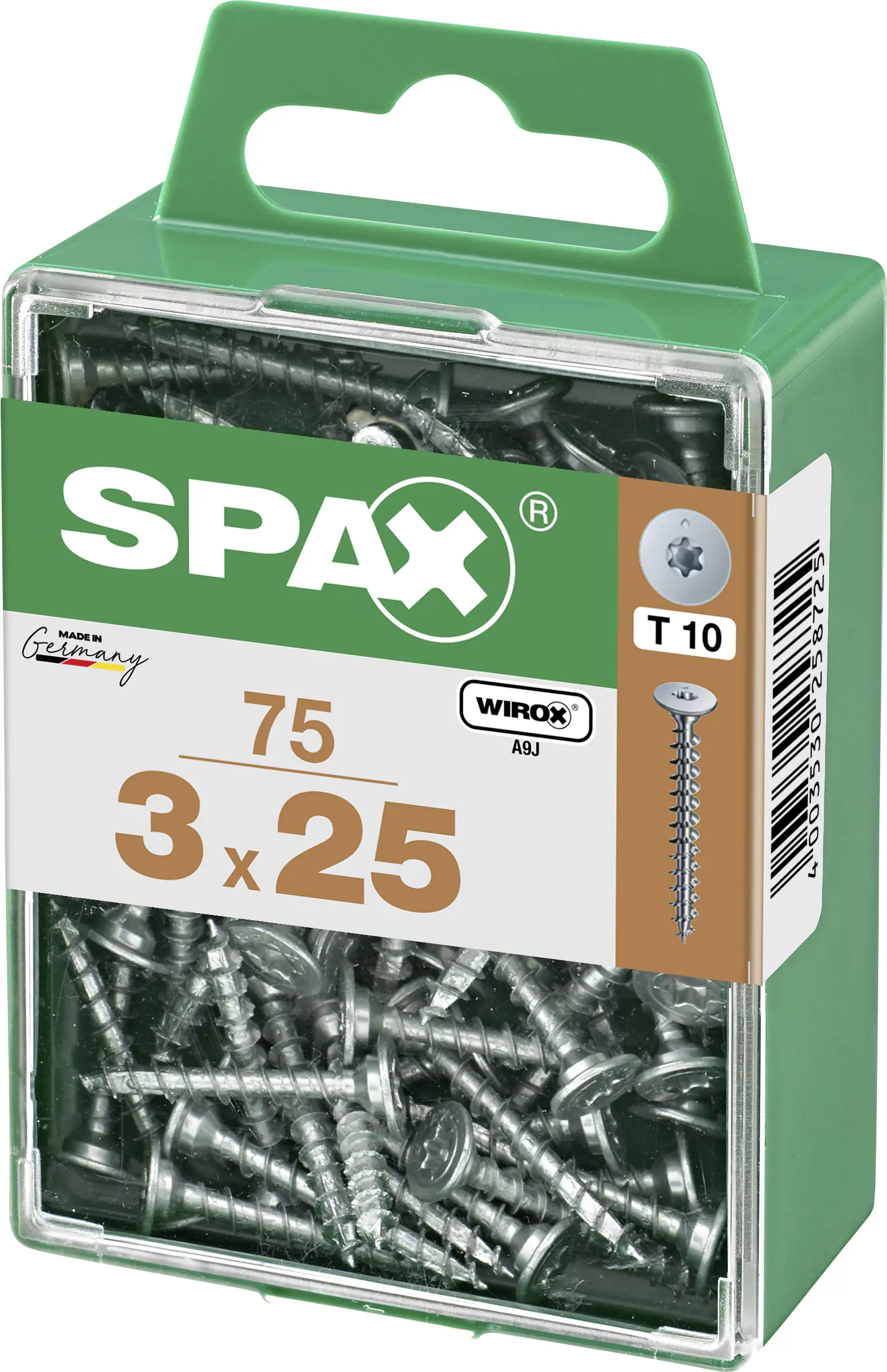 Spax Möbelbauschrauben 3.0 x 25 mm TX 10 - 75 Stk.