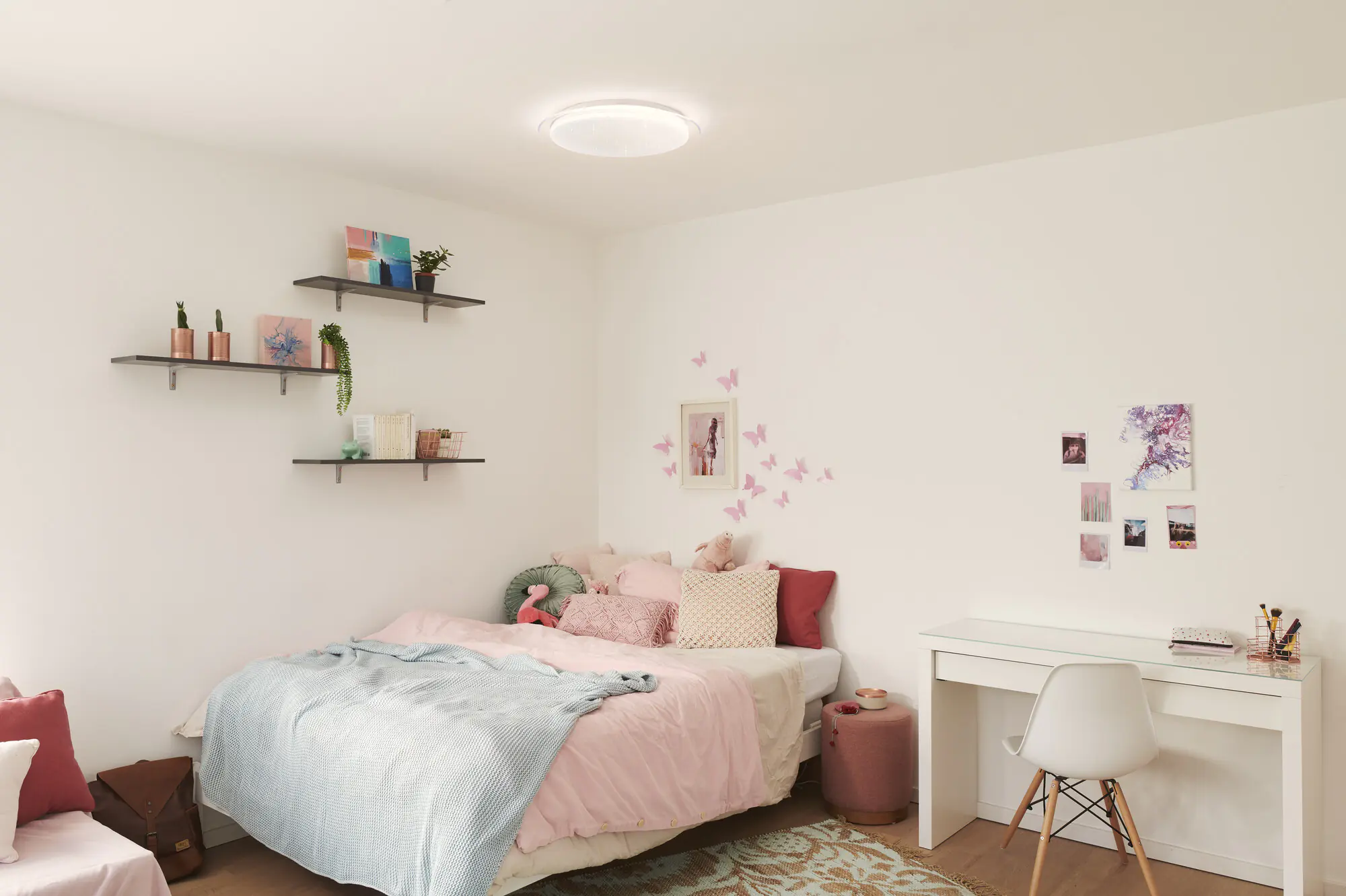 Ledvance Smart+ LED Deckenleuchte Orbis Sparkle weiß Ø 56 cm 30 W dimmbar