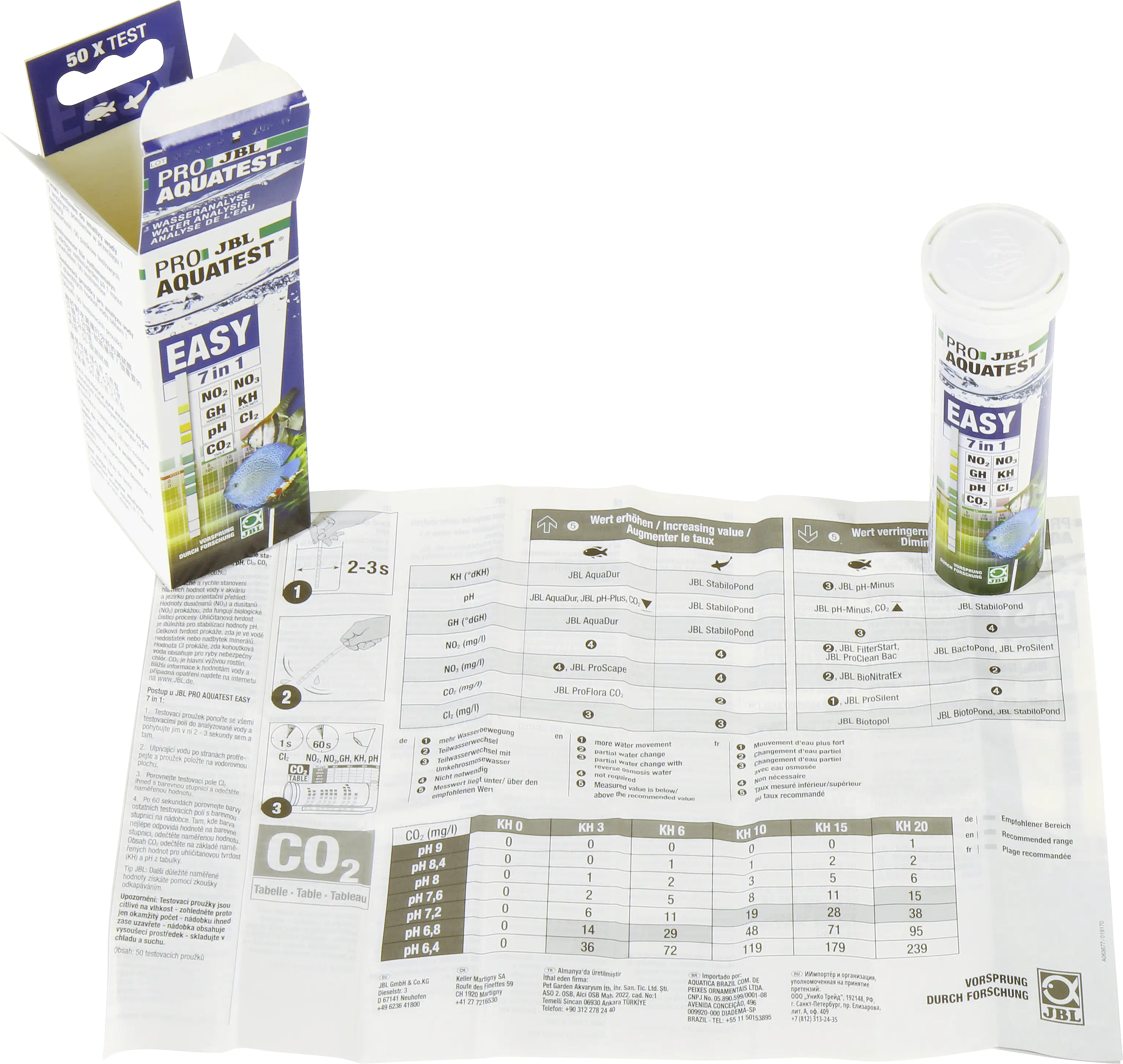 JBL PROAQUATEST EASY 7in1 mehrfarbig