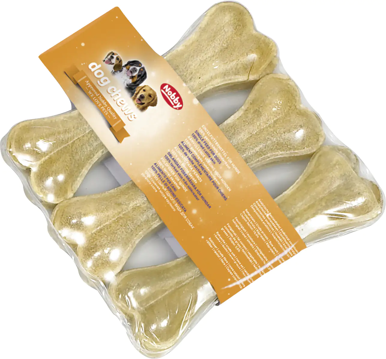 Nobby Kauknochen gepresst 3er Pack 13,0 cm 60 g