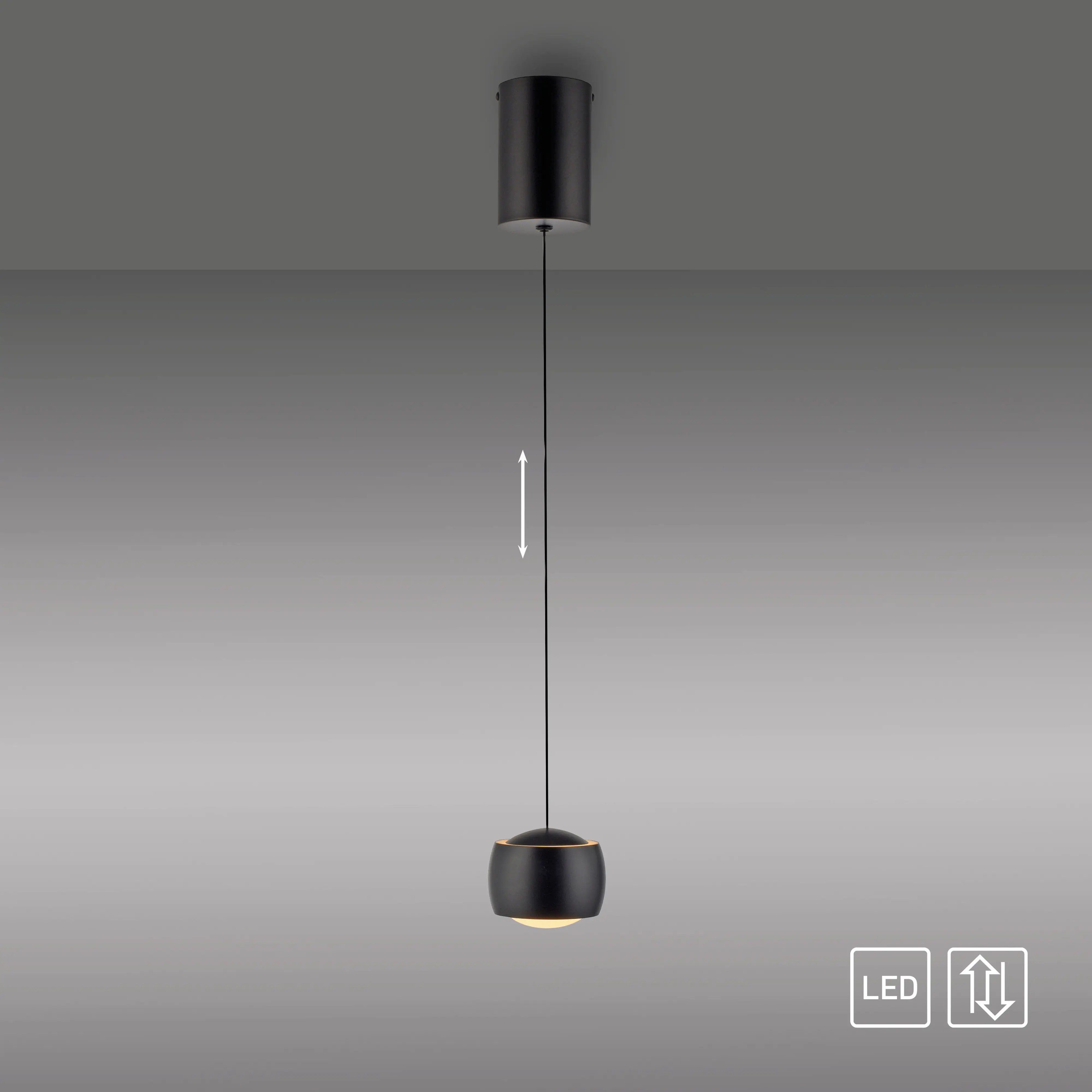 Paul Neuhaus LED Pendelleuchte Ballini 220 cm 5,2 W warmweiß 