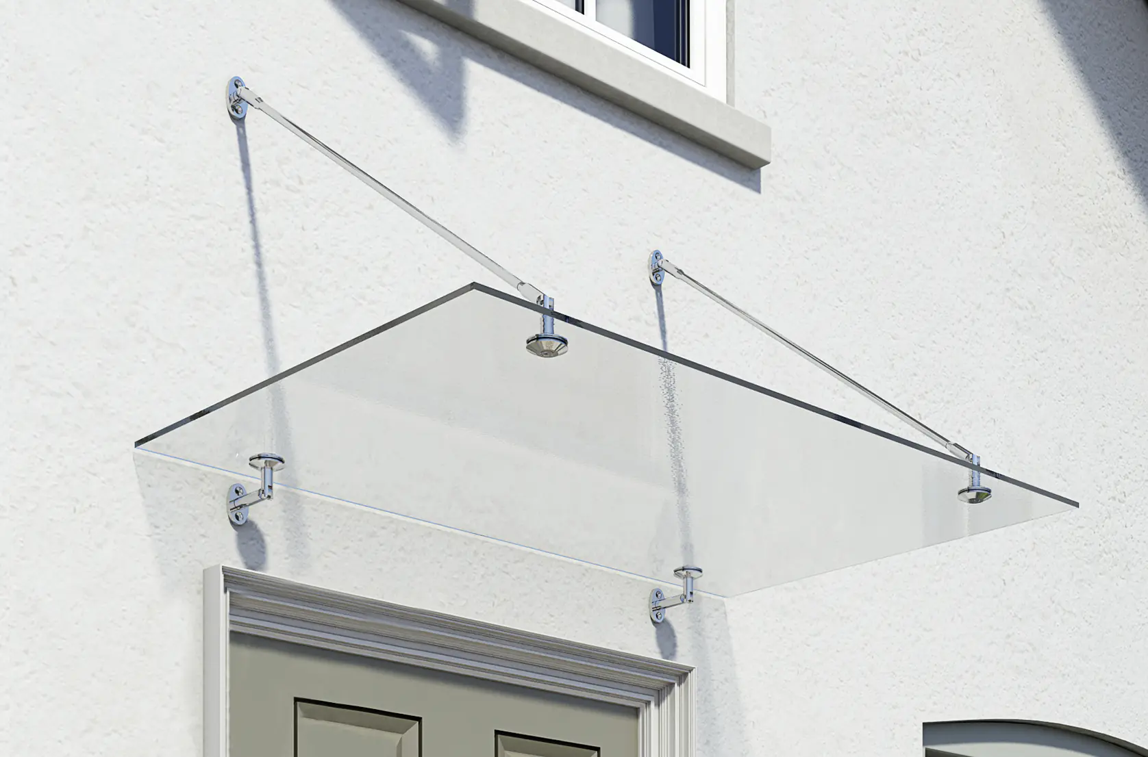 Canopia Vordach Trasparo 1500 Silber 150 x 90 cm Canopia Vordach Trasparo 1500 Silber 150 x 90 cm