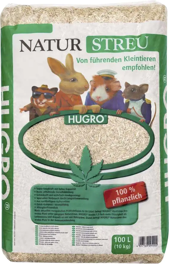 Hugro Nagerstreu Hanf Inhalt: 100l