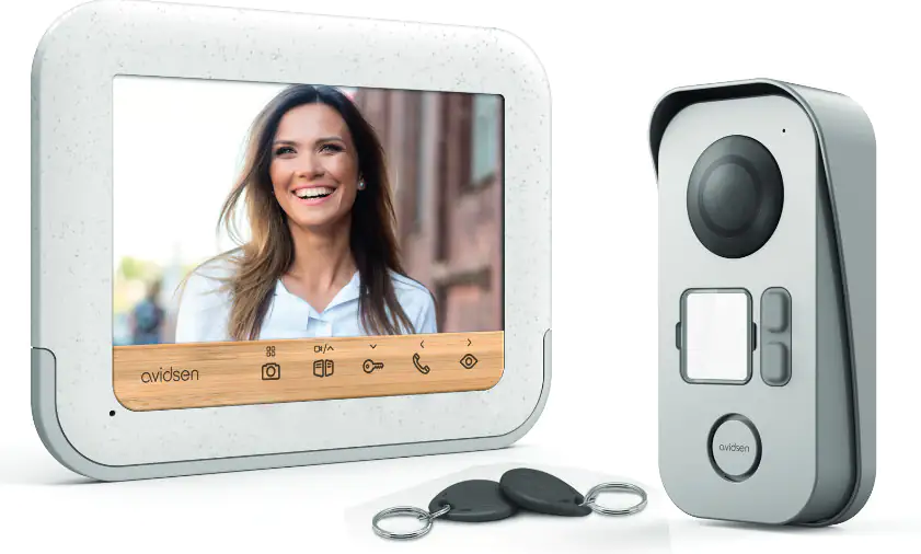 Avidsen Türsprechanlage BambooView  7-Zoll Bildschirm, Video-Gegensprechanlage Avidsen Türsprechanlage BambooView  7-Zoll Bildschirm, Video-Gegensprechanlage
