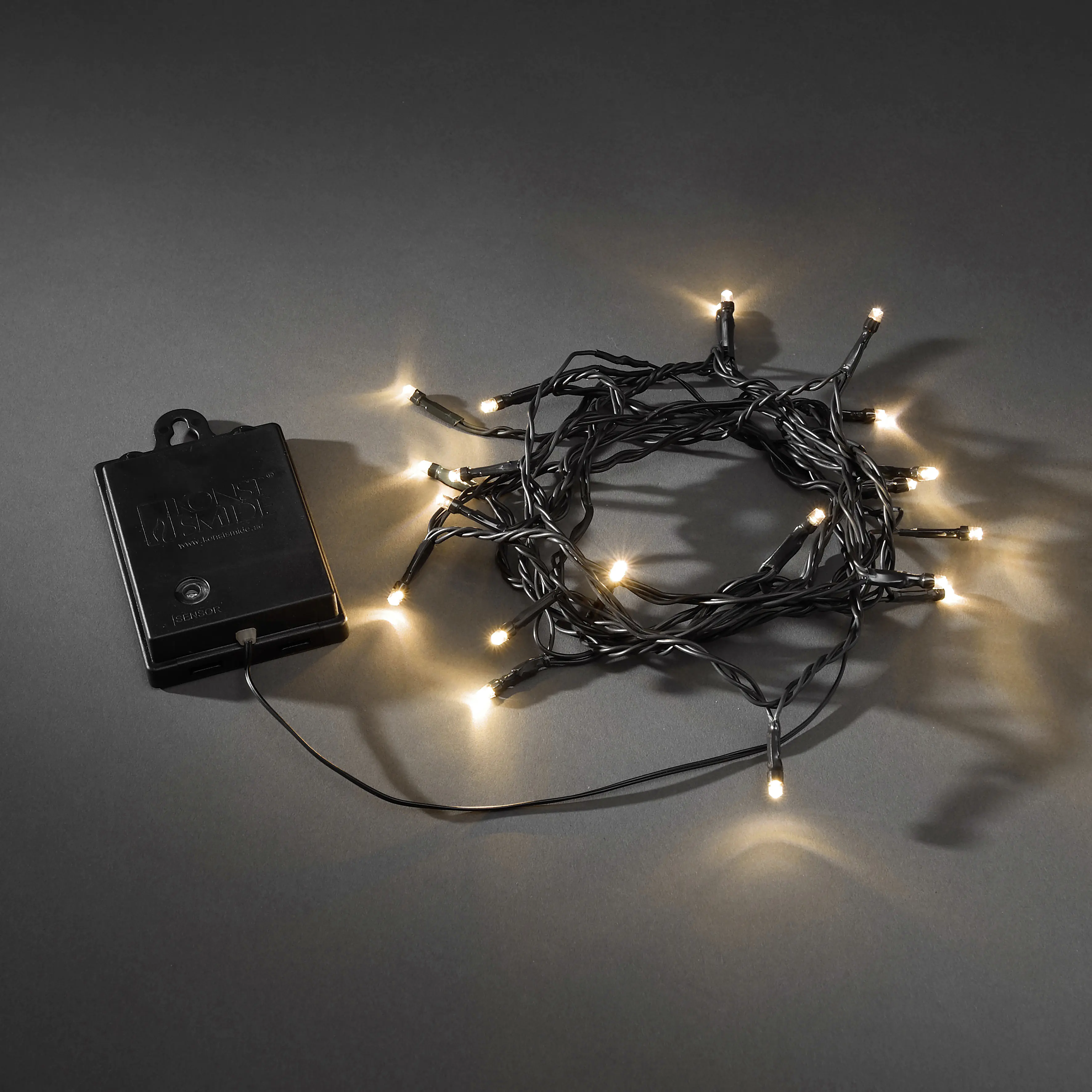 Konstsmide LED Lichterkette Außen 20 bernsteinfarbene Dioden 2,4 m