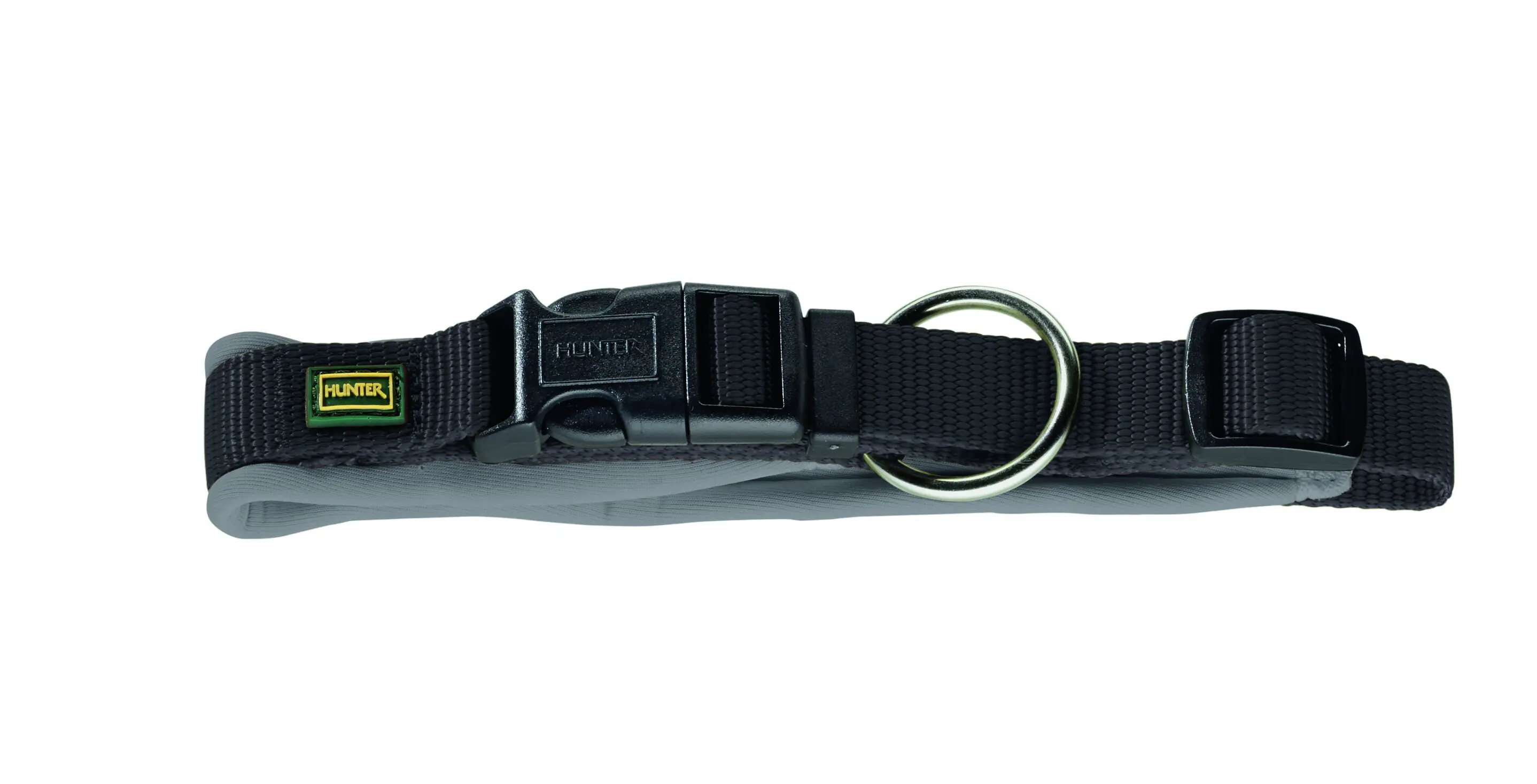 Hunter Hundehalsband Neopren Vario Plus M schwarz/grau
