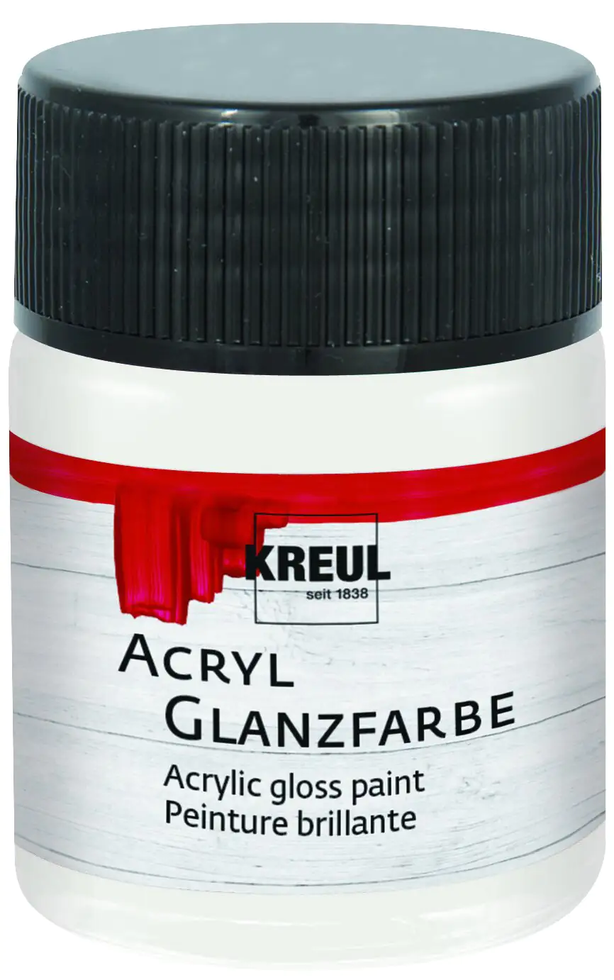 Kreul Acryl Glanzfarbe weiß 50 ml