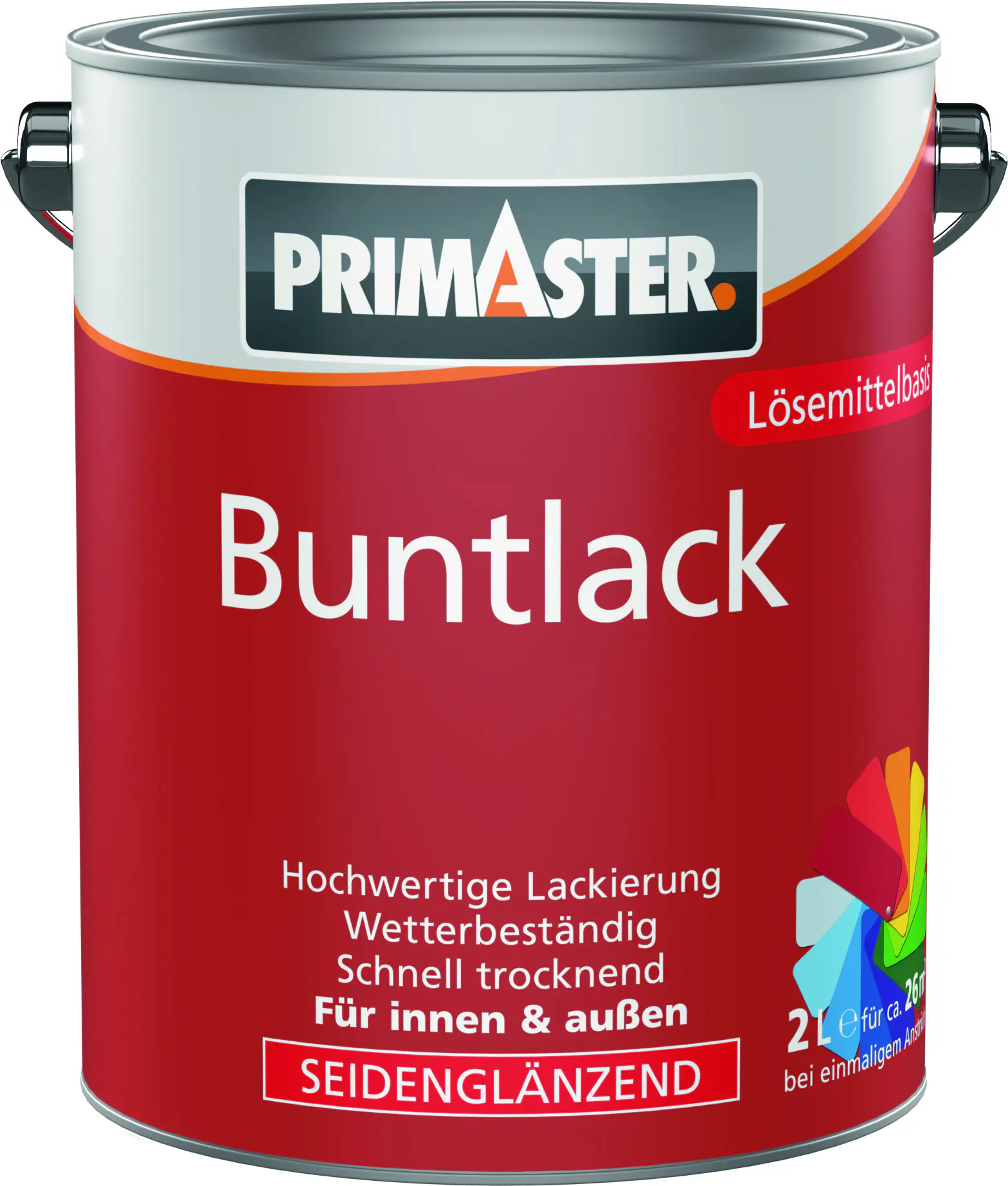 Primaster Buntlack 2 L laubgrün seidenmatt  Primaster Buntlack 2 L laubgrün seidenmatt