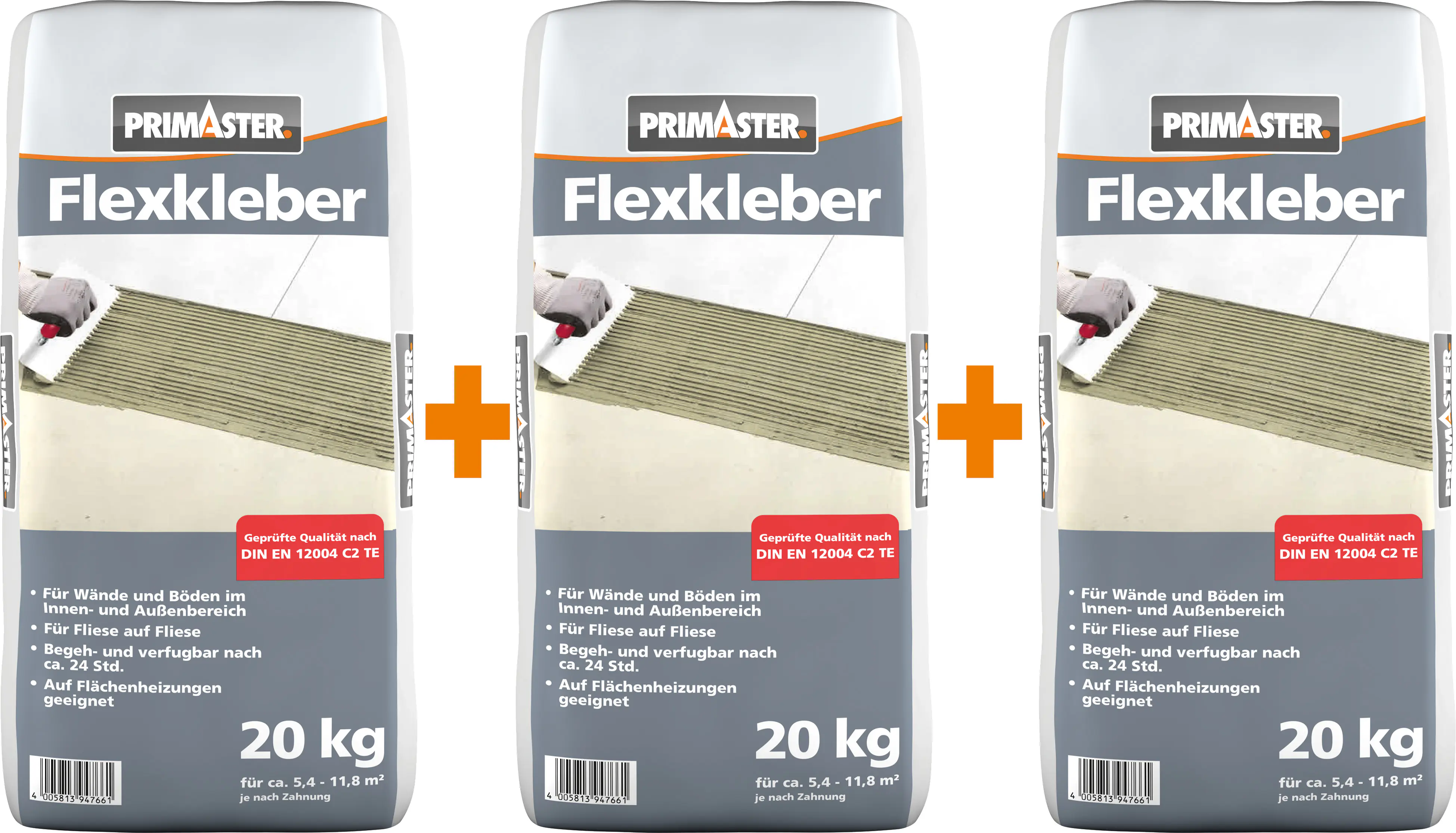 Produktbild: Primaster Flexkleber - 3 für 2 Aktion 3 x 20 kg
