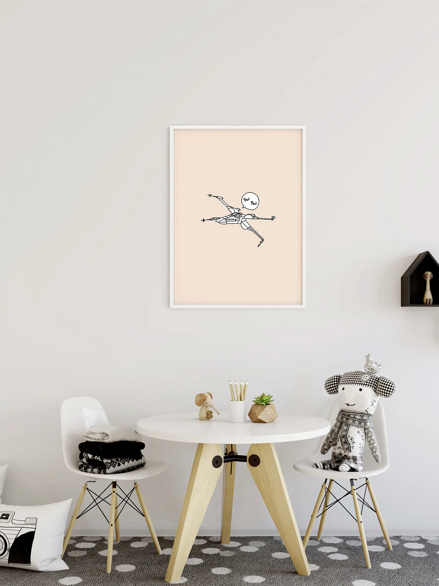 Komar Wandbild Star Wars Pew Pew 40 x 50 cm