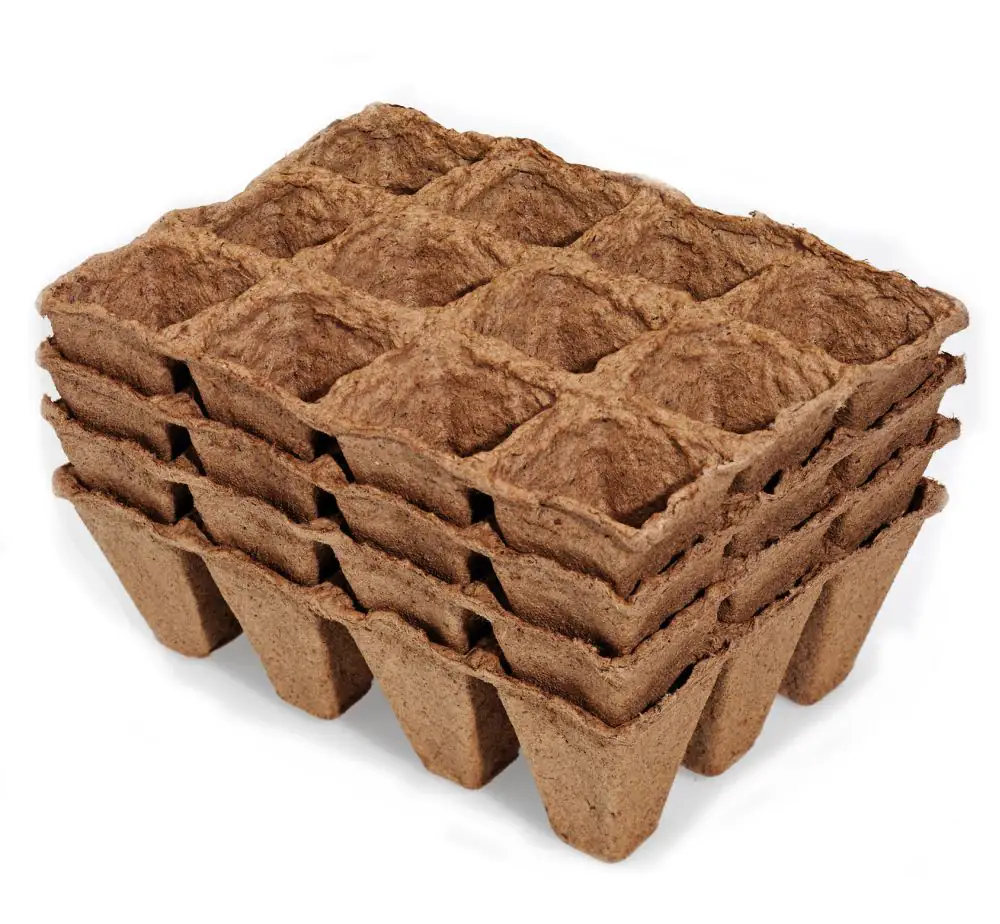 Prima Flora Torftöpfe 5 cm quadratisch, 36 Stück