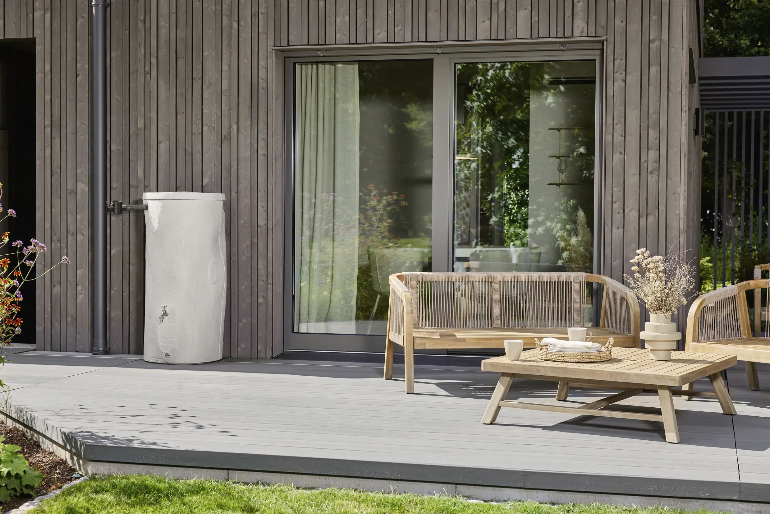 Garantia Regenspeicher Woodstock Baumstamm rund 250 L