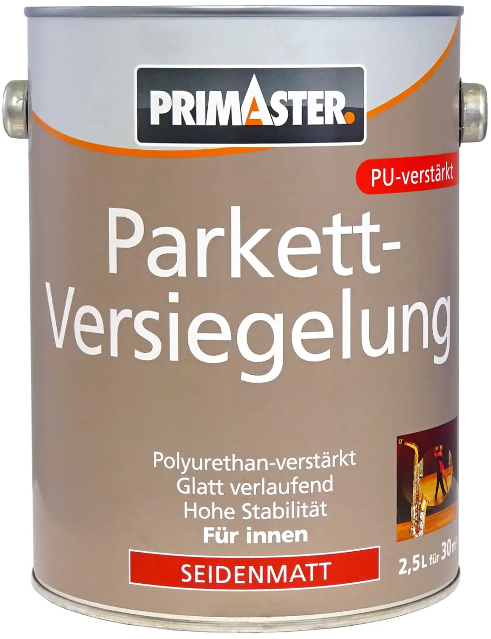 Primaster Parkettversiegelung 2,5 L seidenmatt Primaster Parkettversiegelung 2,5 L seidenmatt