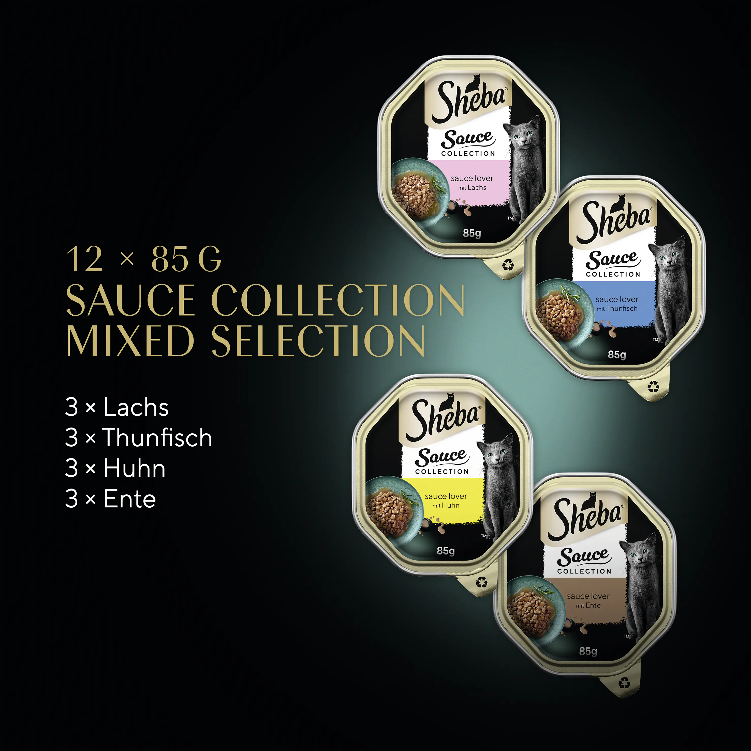 Sheba Sauce Collection Katzennassfutter Adult MSC 12 x 85 g Fisch & Fleisch Variationen Sheba Sauce Collection Katzennassfutter Adult MSC 12 x 85 g Fisch & Fleisch Variationen