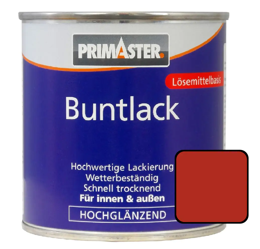 Primaster Buntlack RAL 3000 750 ml feuerrot hochglänzend Primaster Buntlack RAL 3000 750 ml feuerrot hochglänzend