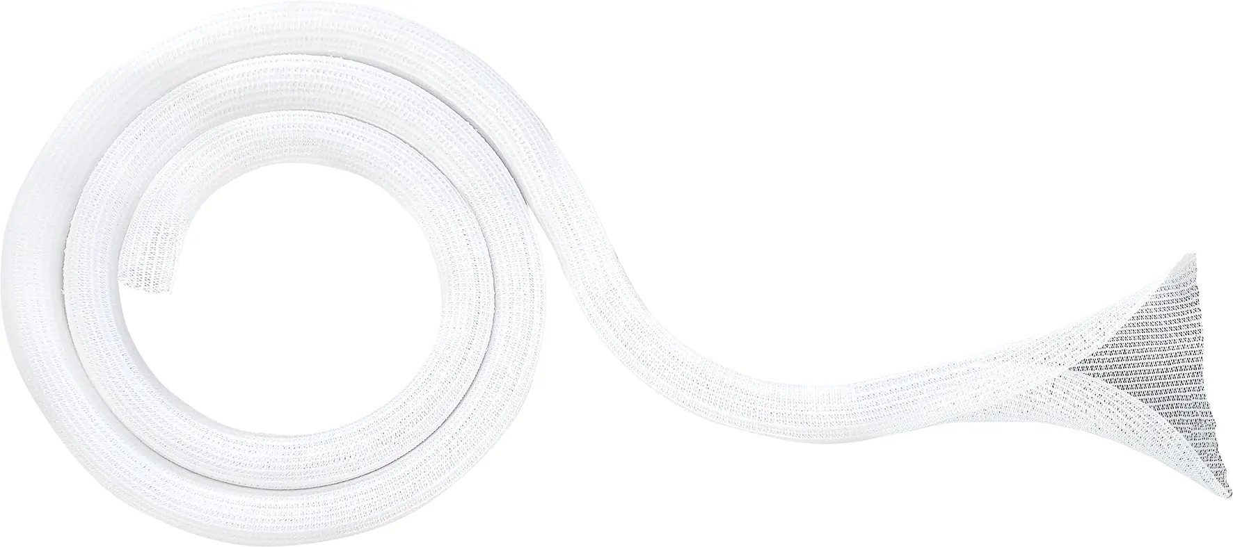 Schwaiger Kabelschlauch Ø 2,5 - 4 cm, 2 m, weiß