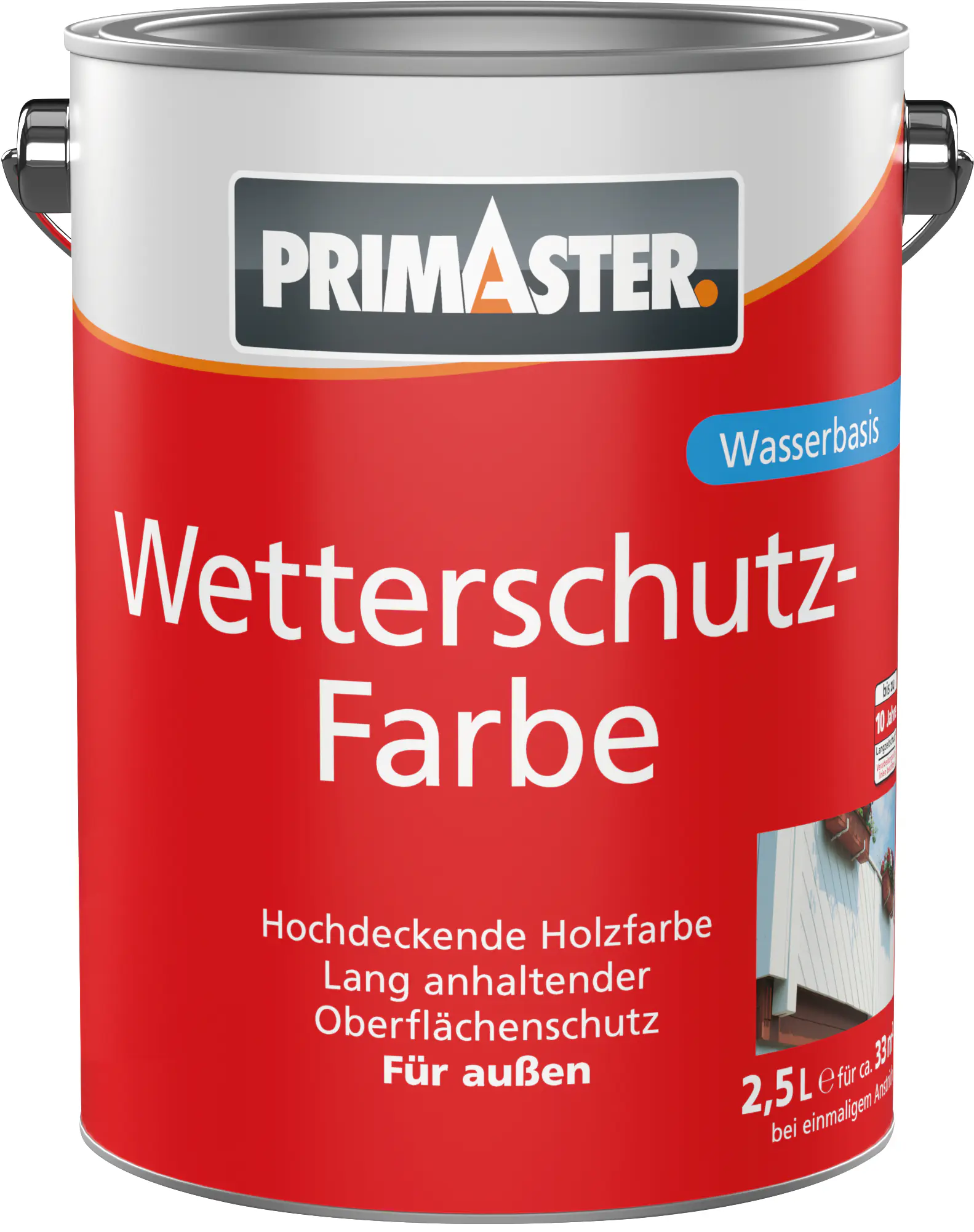 Primaster Wetterschutzfarbe 2,5 L anthrazitgrau Primaster Wetterschutzfarbe 2,5 L anthrazitgrau