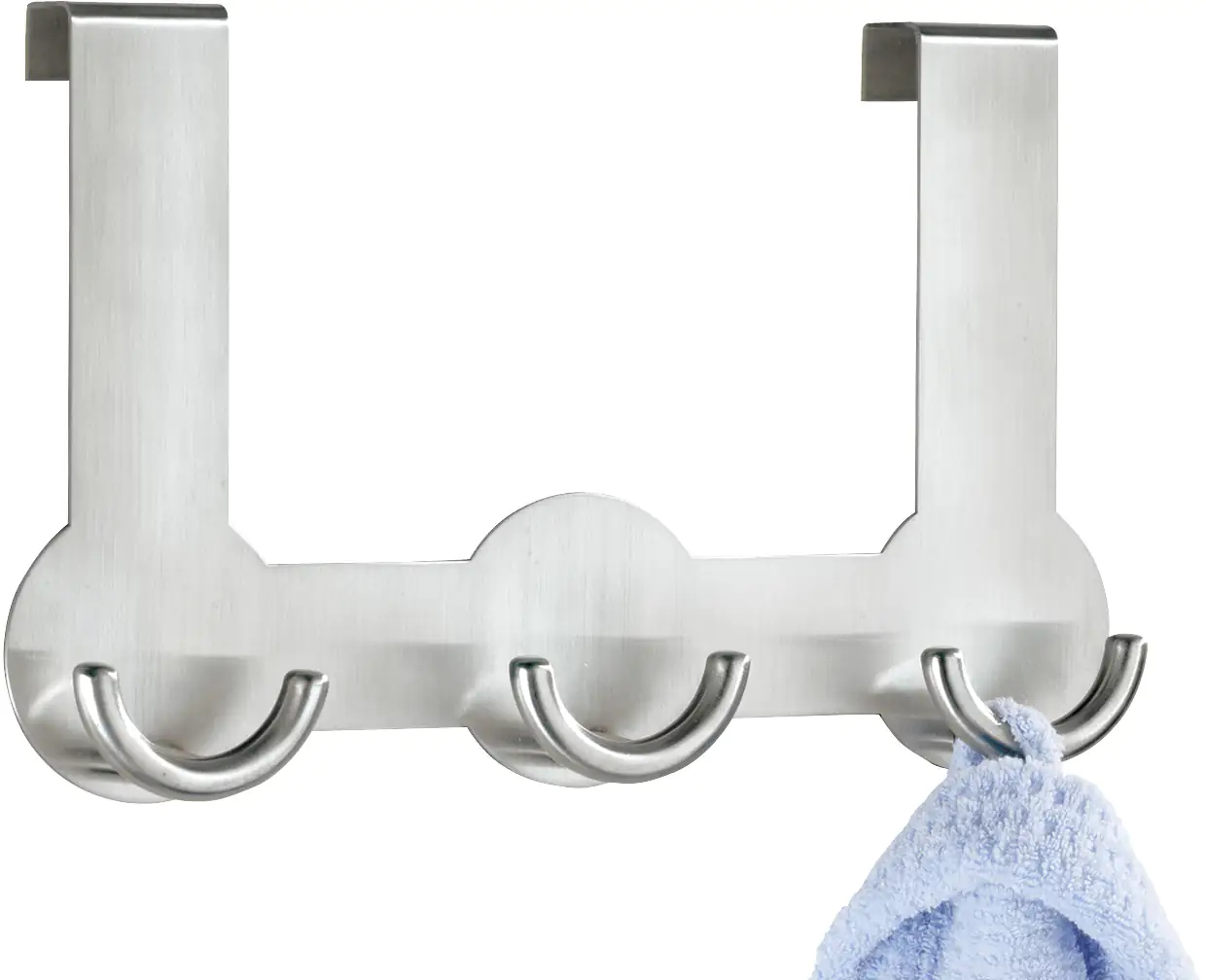 Wenko Türgarderobe Rondo Edelstahl matt, chrom, 3-Haken Wenko Türgarderobe Rondo Edelstahl matt, chrom, 3-Haken