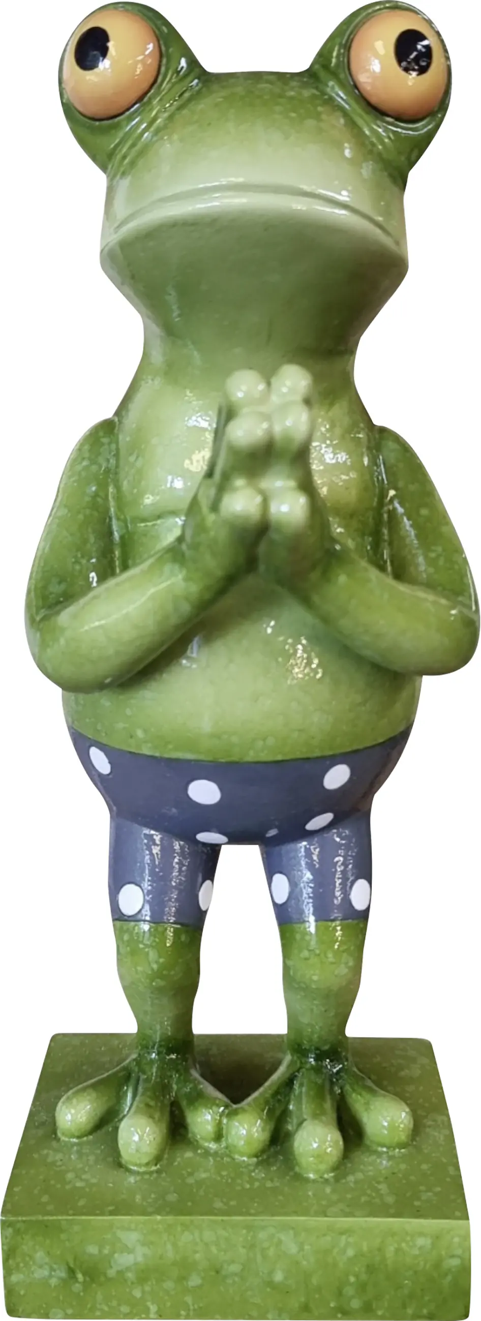 Dekofigur Frosch stehend 43 cm bunt