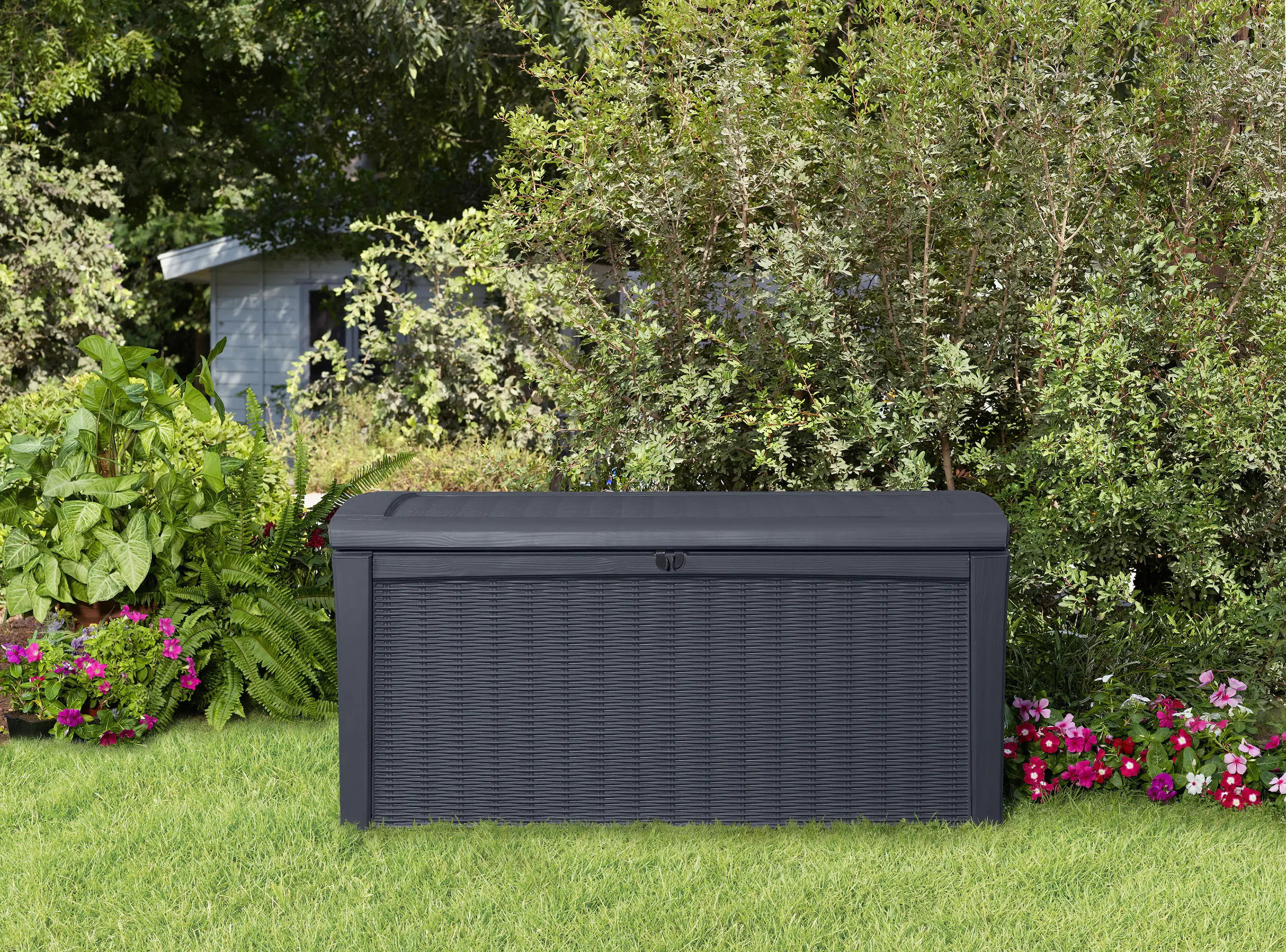 Keter Gartenbox Borneo anthrazit-graphit 130 x 70 x 63 cm Keter Gartenbox Borneo anthrazit-graphit 130 x 70 x 63 cm
