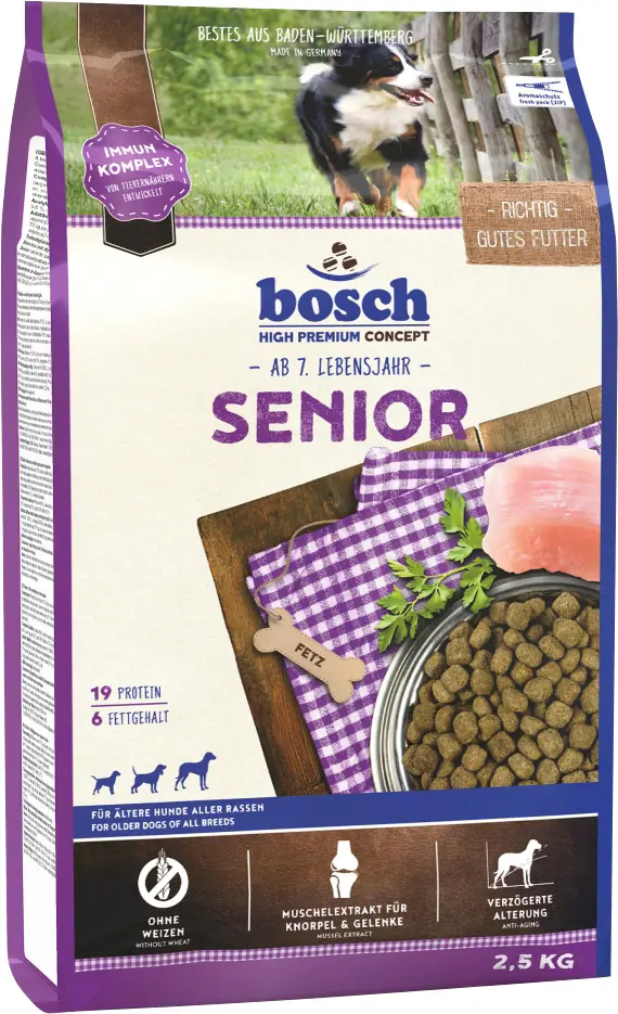 Bosch Hundetrockenfutter Senior 2,5 kg Fisch & Geflügel mit Reis