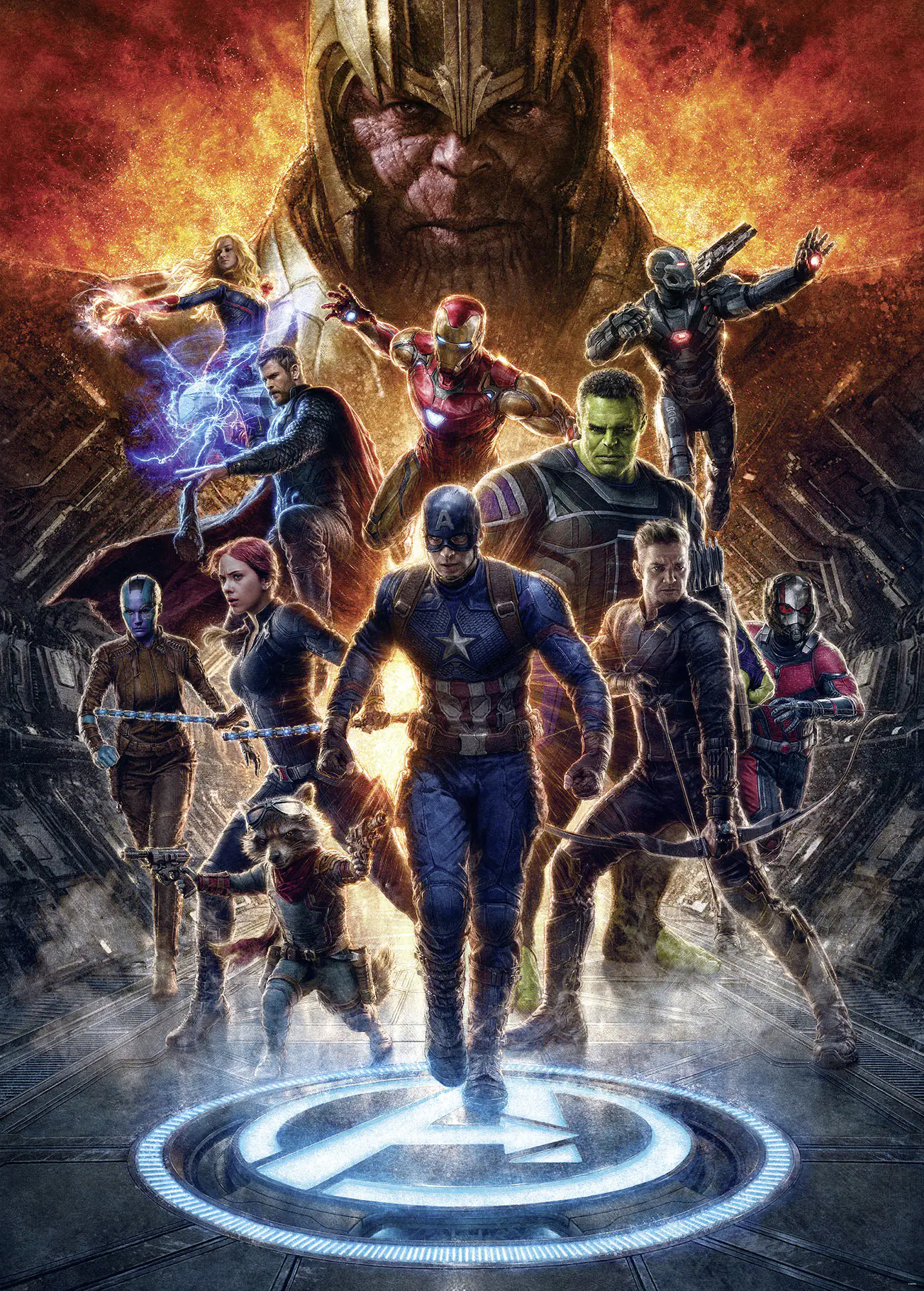 Komar Vlies Fototapete Avengers vs Thanos 200 x 280 cm 