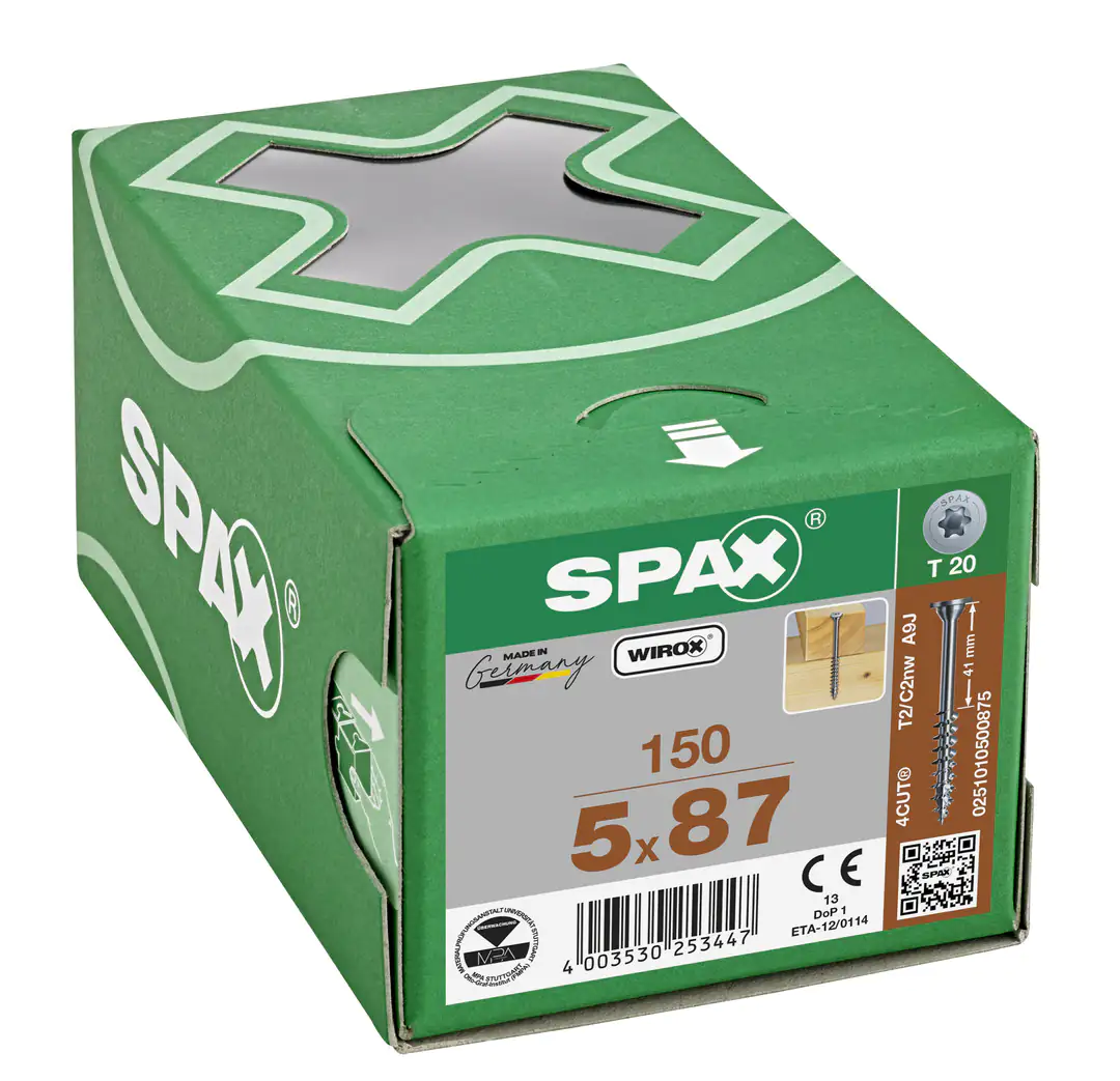 Spax Universalschrauben 5.0 x 87 mm TX 20 - 150 Stk.