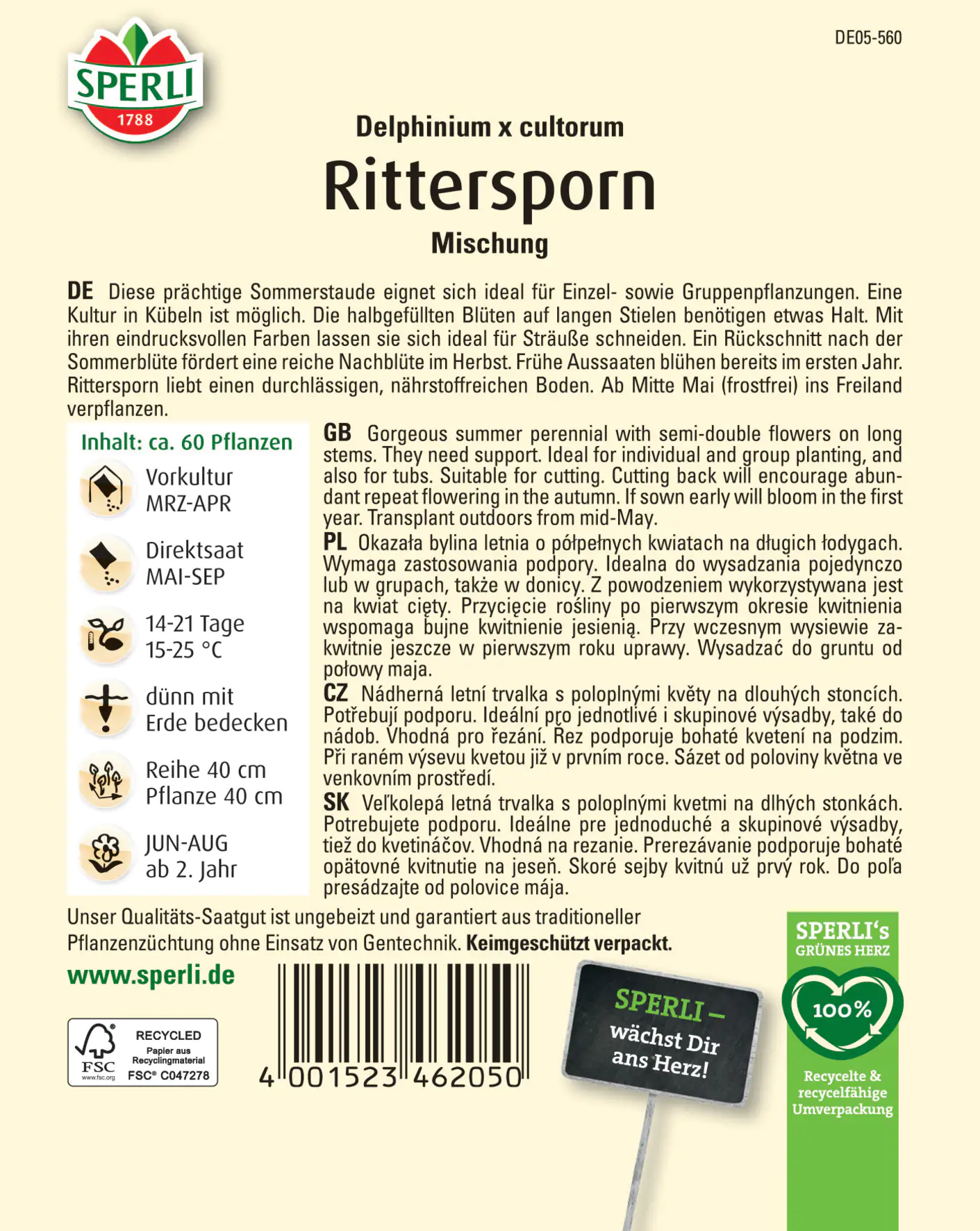 Sperli Rittersporn Mischung