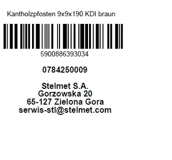 Rundkopfpfosten 190 cm, 90 x 90 mm, kesseldruckimprägniert, braun