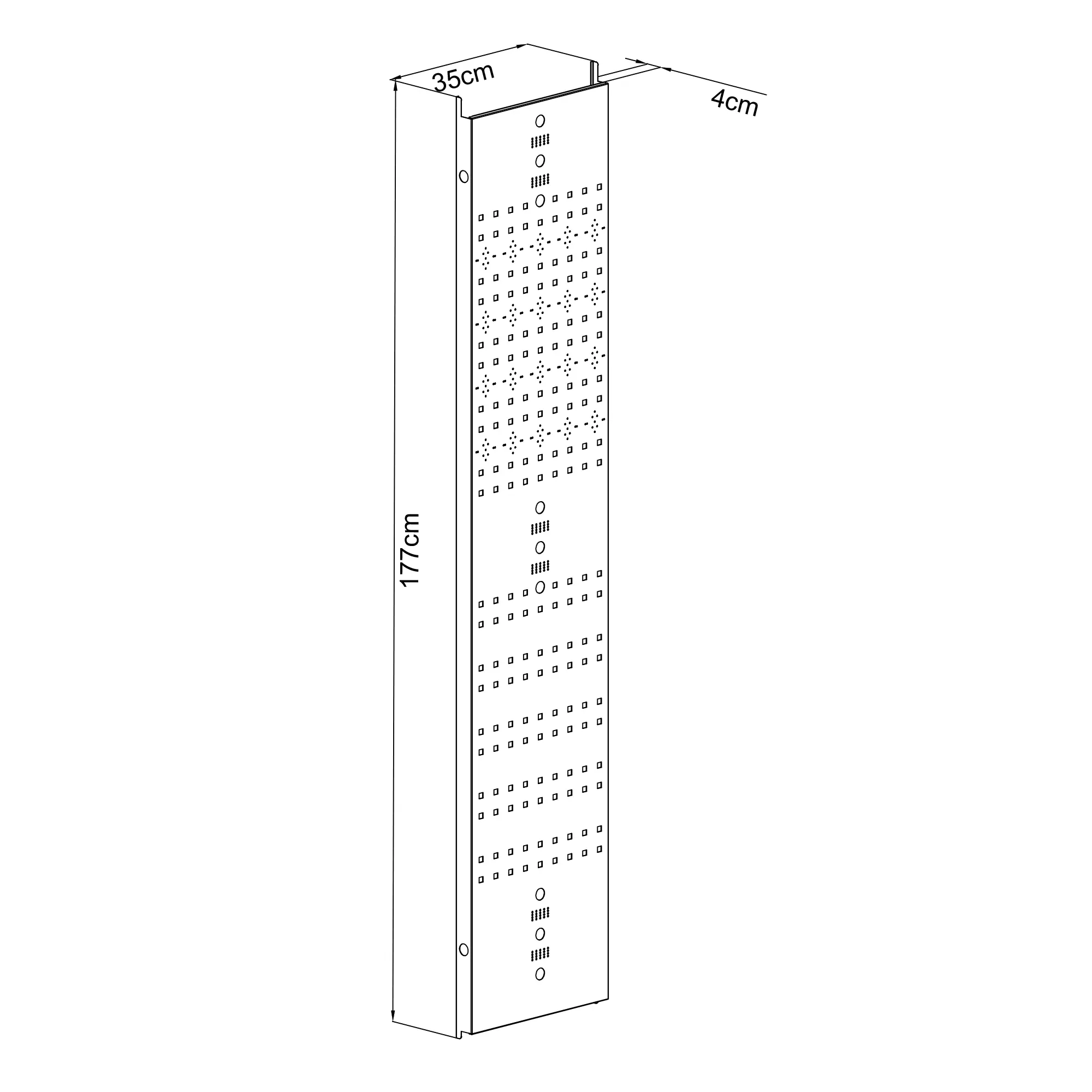 Floraworld Lochblech 2in1 für Gerätehaus verzinkt 177 cm