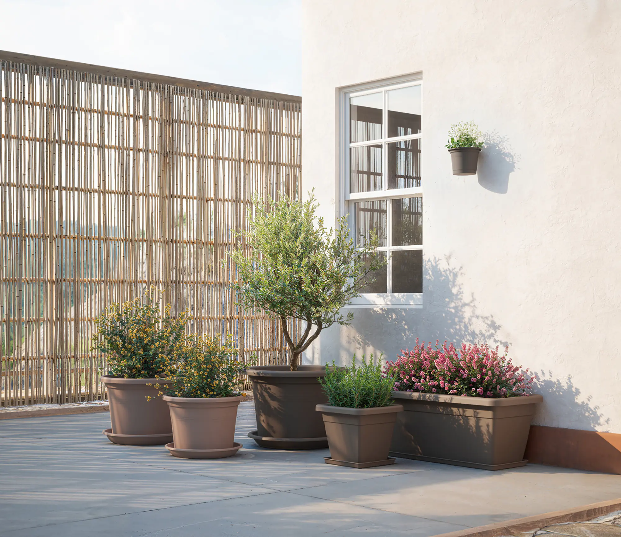 Artevasi Blumentopfuntersetzer Redondo Kunststoff rund anthrazit matt Ø 22 cm