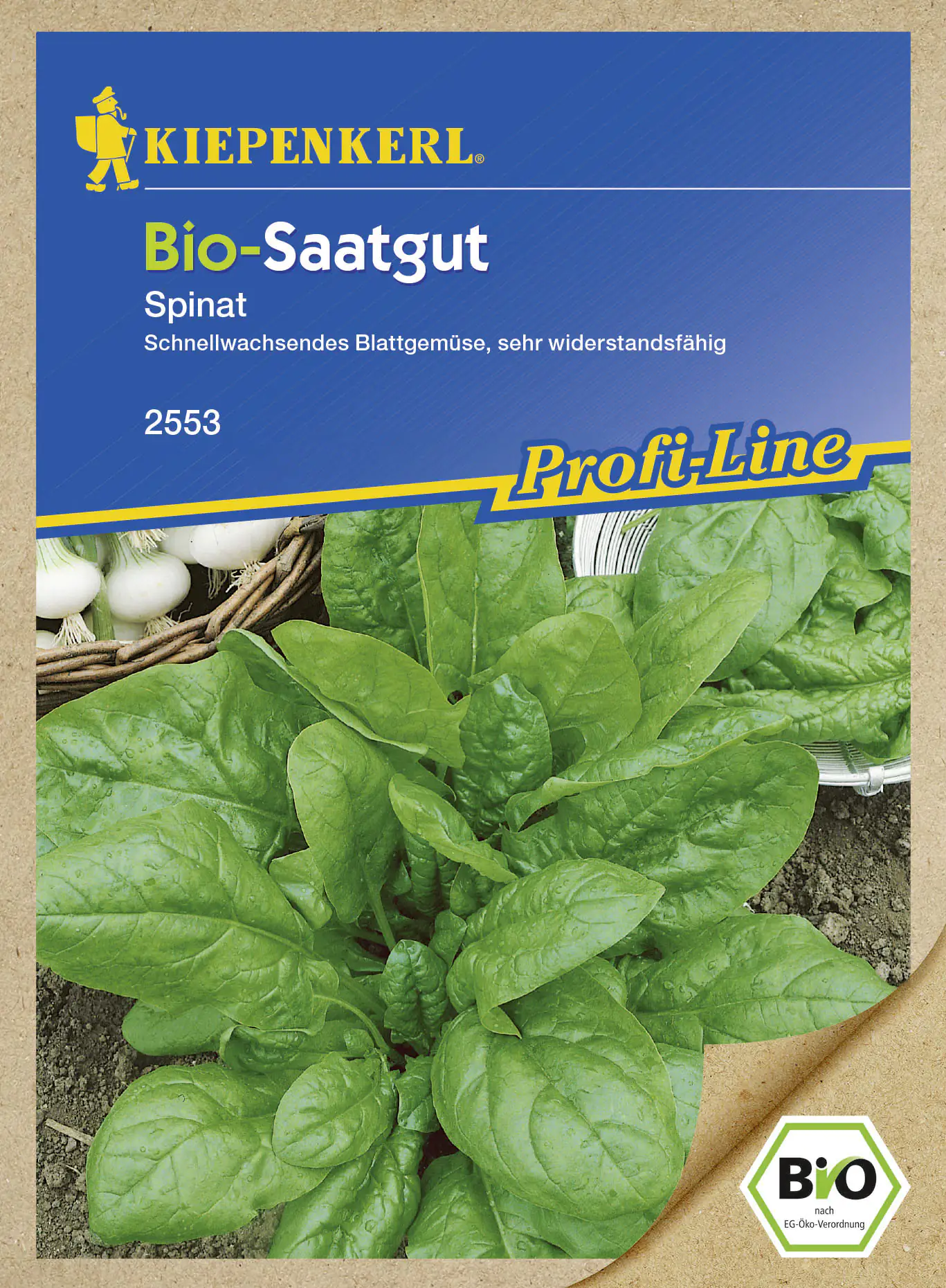 Kiepenkerl Bio-Saatgut Spinat Spinacia oleracea, Inhalt: ca. 4 lfd. Meter