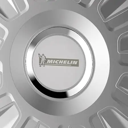 Michelin Radzierblenden Monique 38 cm (15 Zoll) silber 4 Stück