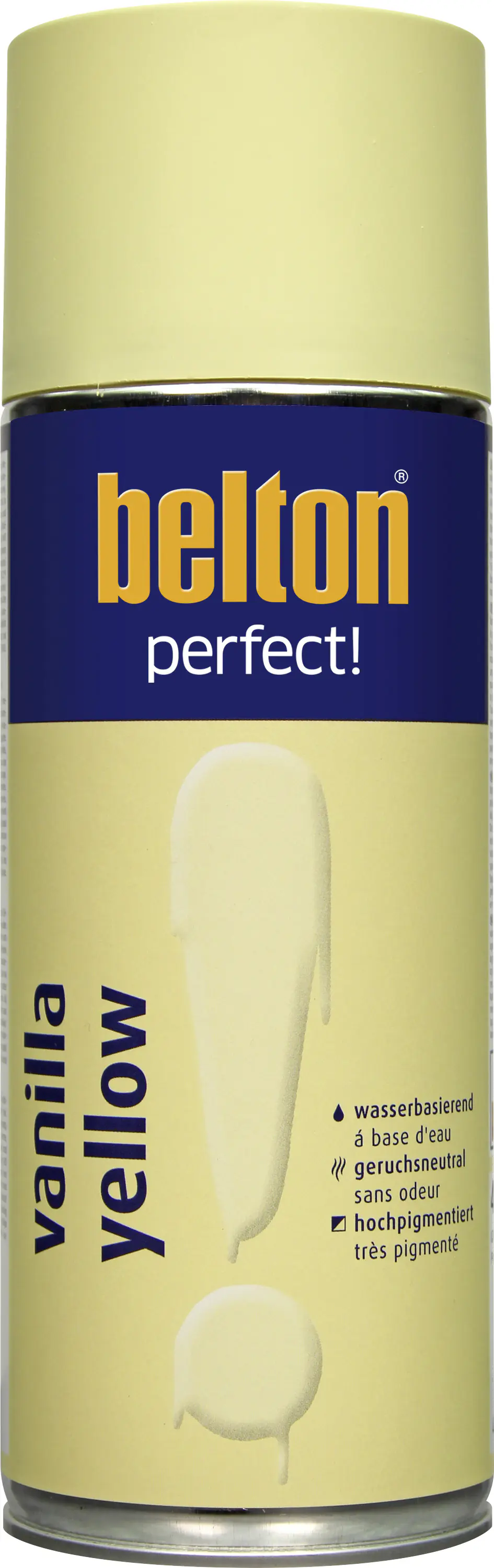 Belton perfect Lackspray 400 ml Vanilla yellow seidenmatt Belton perfect Lackspray 400 ml Vanilla yellow seidenmatt