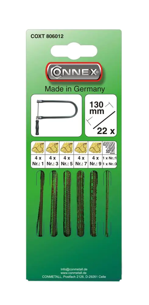 Laubsägeblatt Holz/Metall Taifun - 22 Stück