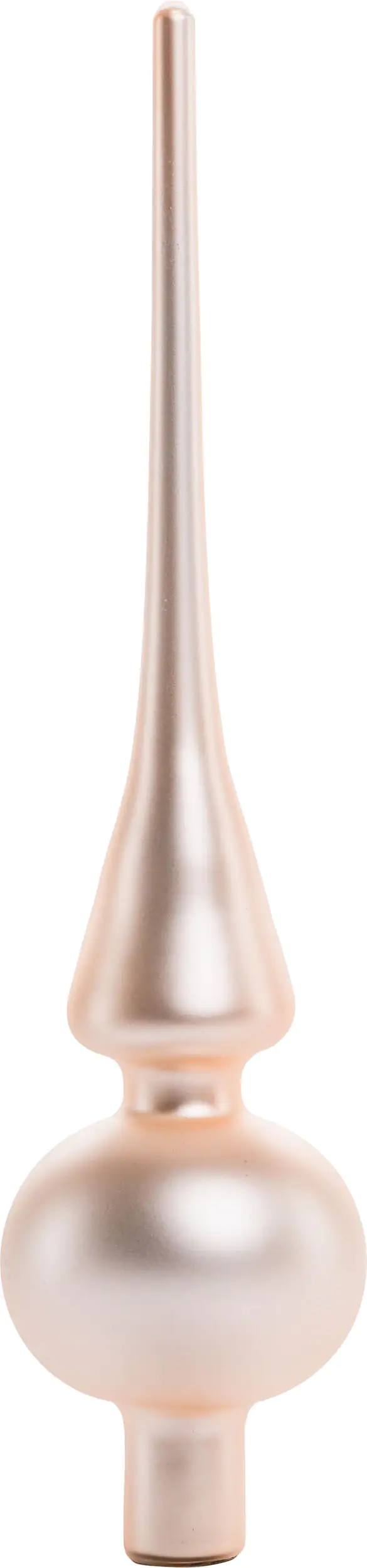 TrendLine Christbaumspitze aus Glas 26 cm champagner mattiert