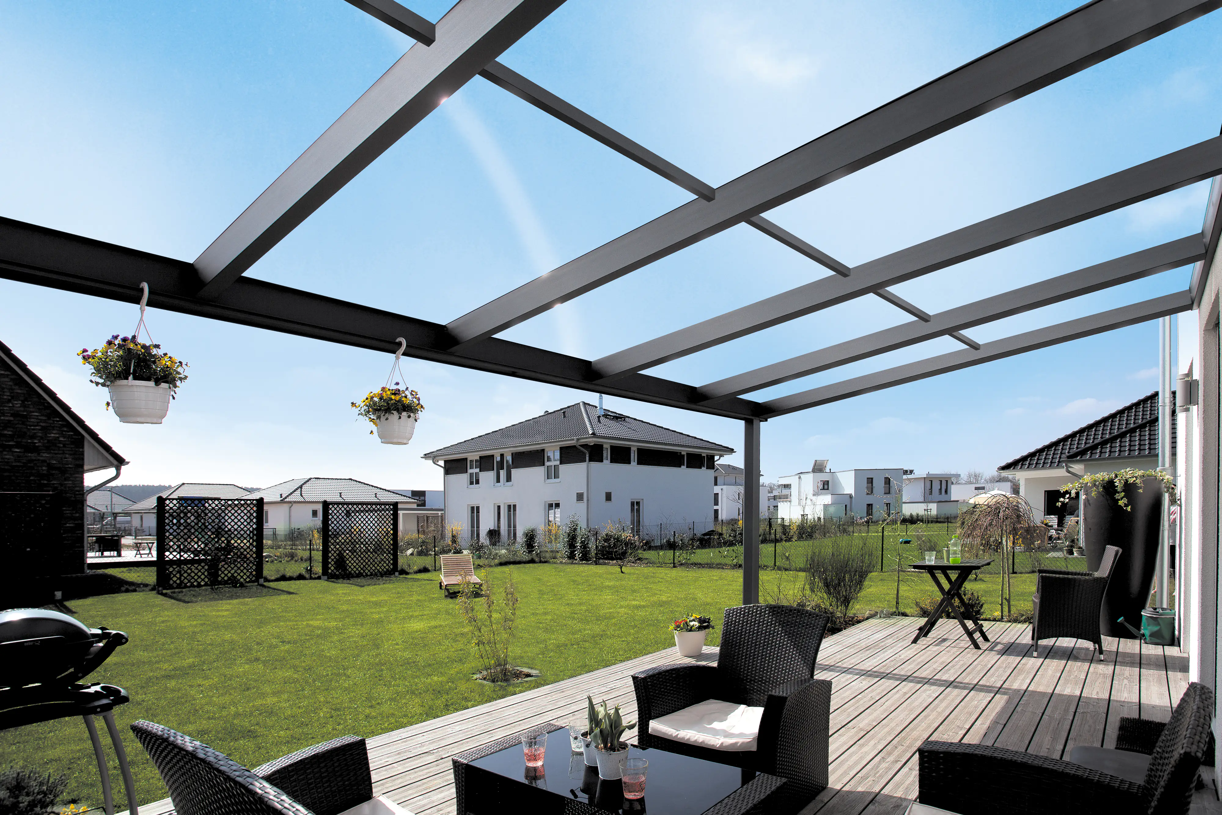 SKAN HOLZ Terrassenüberdachung Modena 541 x 357 cm, Alu Anthrazit SKAN HOLZ Terrassenüberdachung Modena 541 x 357 cm, Alu Anthrazit
