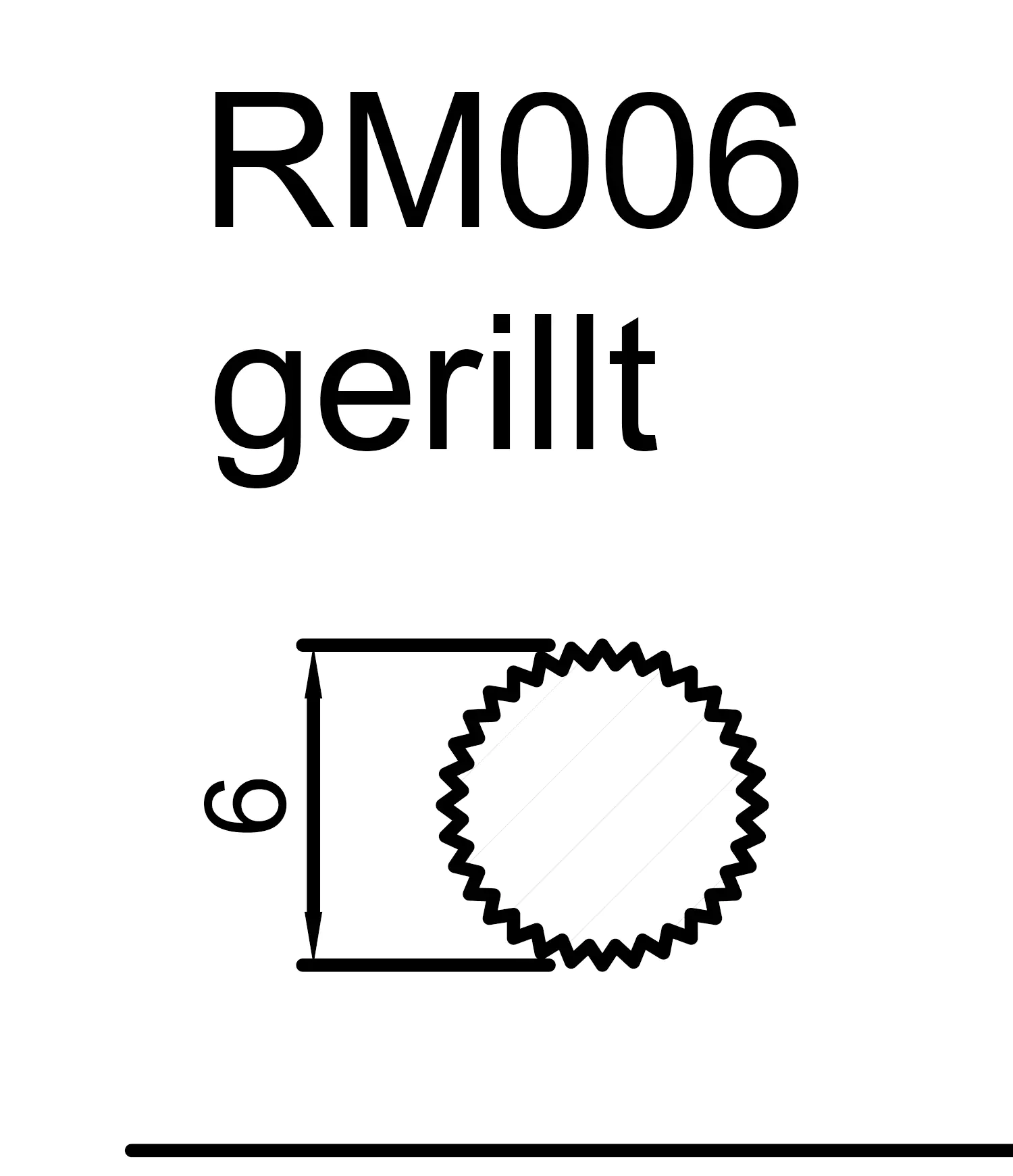FN Neuhofer Rundstab gerillt 100 cm 6 x 6 mm