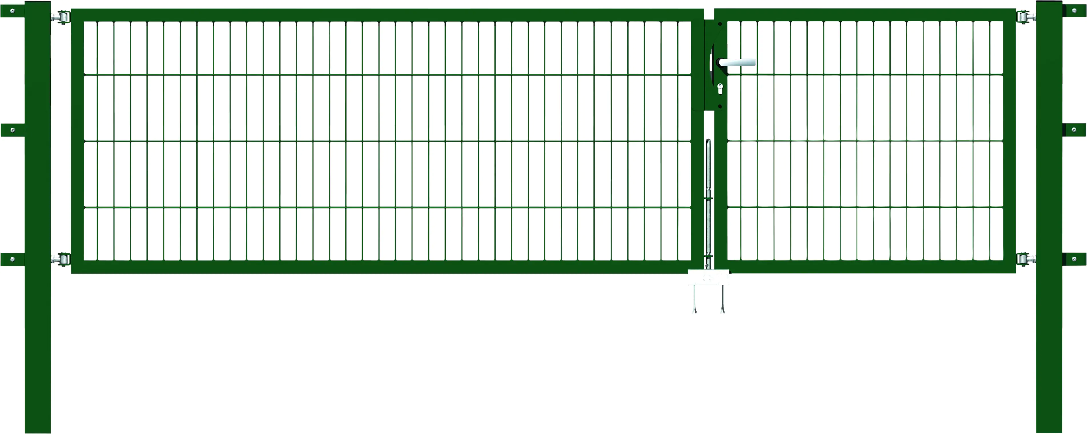 Alberts Stabgitter Doppeltor Flexo 300 x 80 cm 6/5/6 grün zE