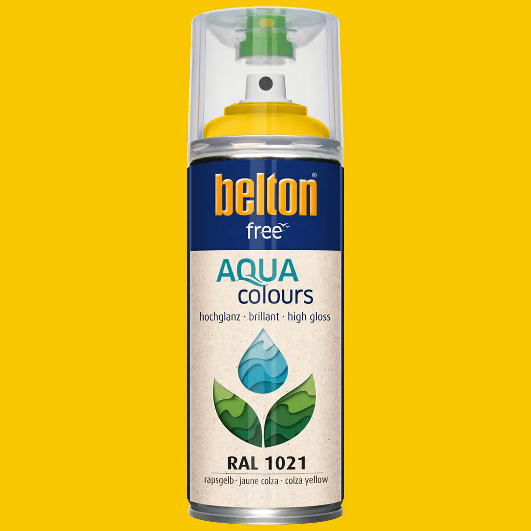 belton free Lackspray AQUAcolours 400 ml rapsgelb hochglanz belton free Lackspray AQUAcolours 400 ml rapsgelb hochglanz