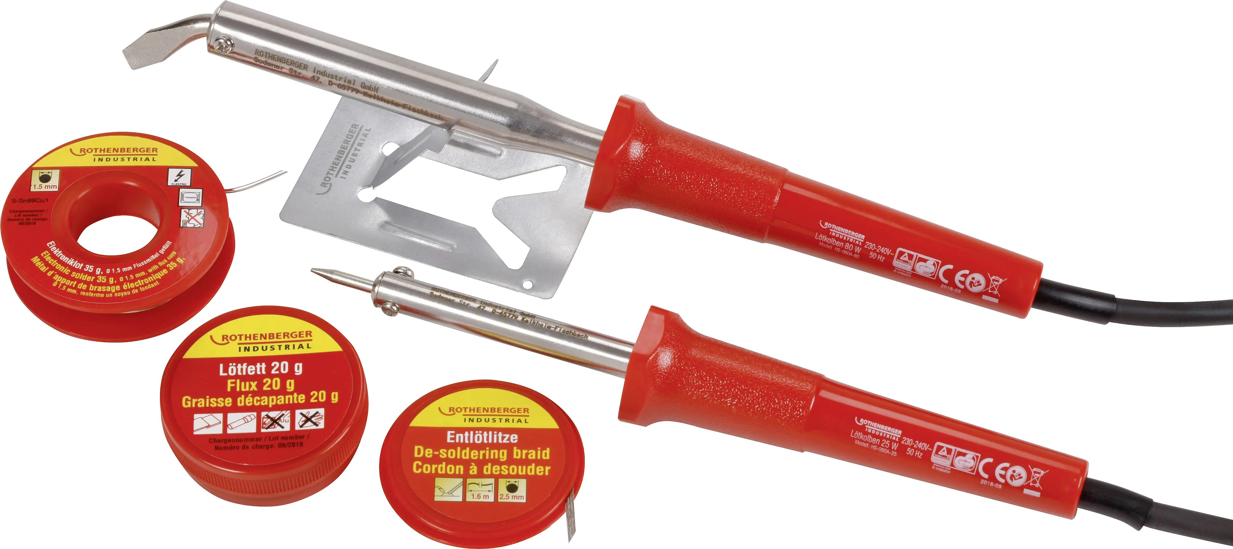 Rothenberger Lötkolben-Set Profi 25 W/80 W 5-teilig Rothenberger Lötkolben-Set Profi 25 W/80 W 5-teilig