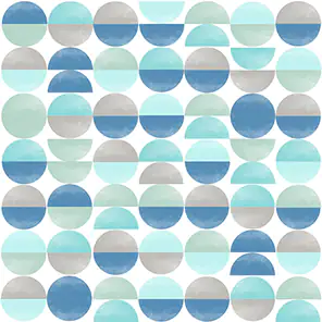 4014995338914 Braun & Company Servietten Motiv Soft Circles aqua 33 x 33 cm - 20er Pack