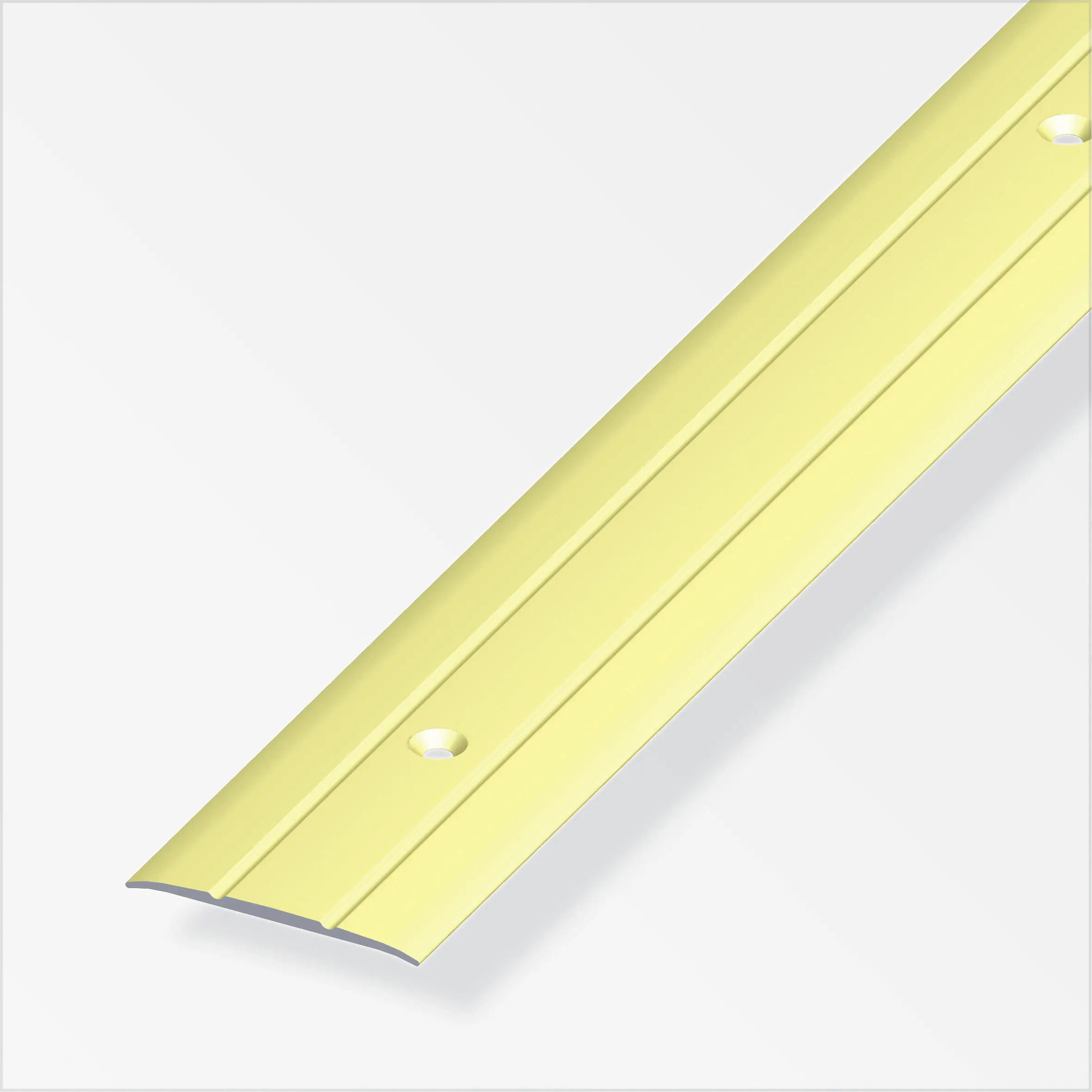 alfer Übergangsprofil 2 m, 37 x 2.5 mm Aluminium eloxiert messing