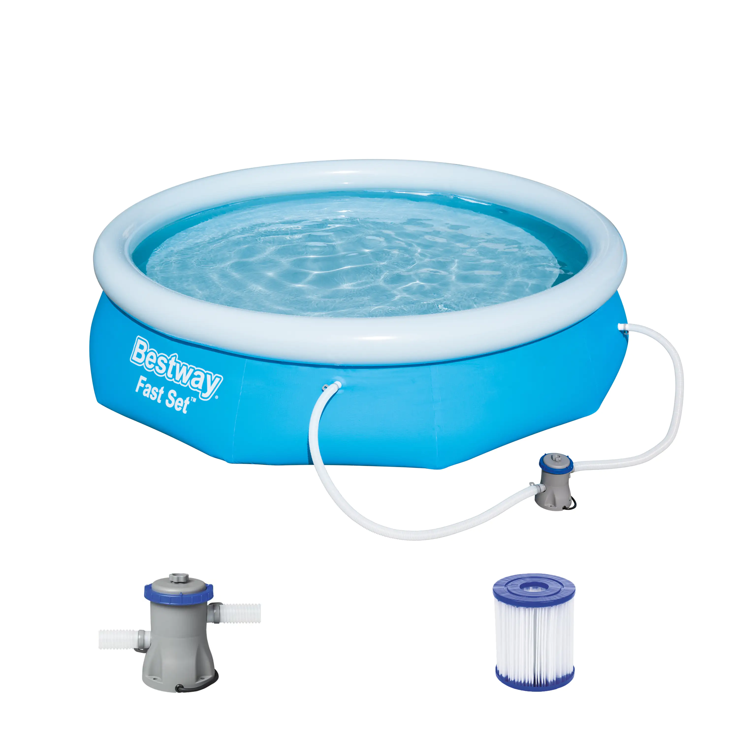 6942138951295_3 Bestway Pool Fast Set Ø 305 x 76 cm, inkl. Filterpumpe