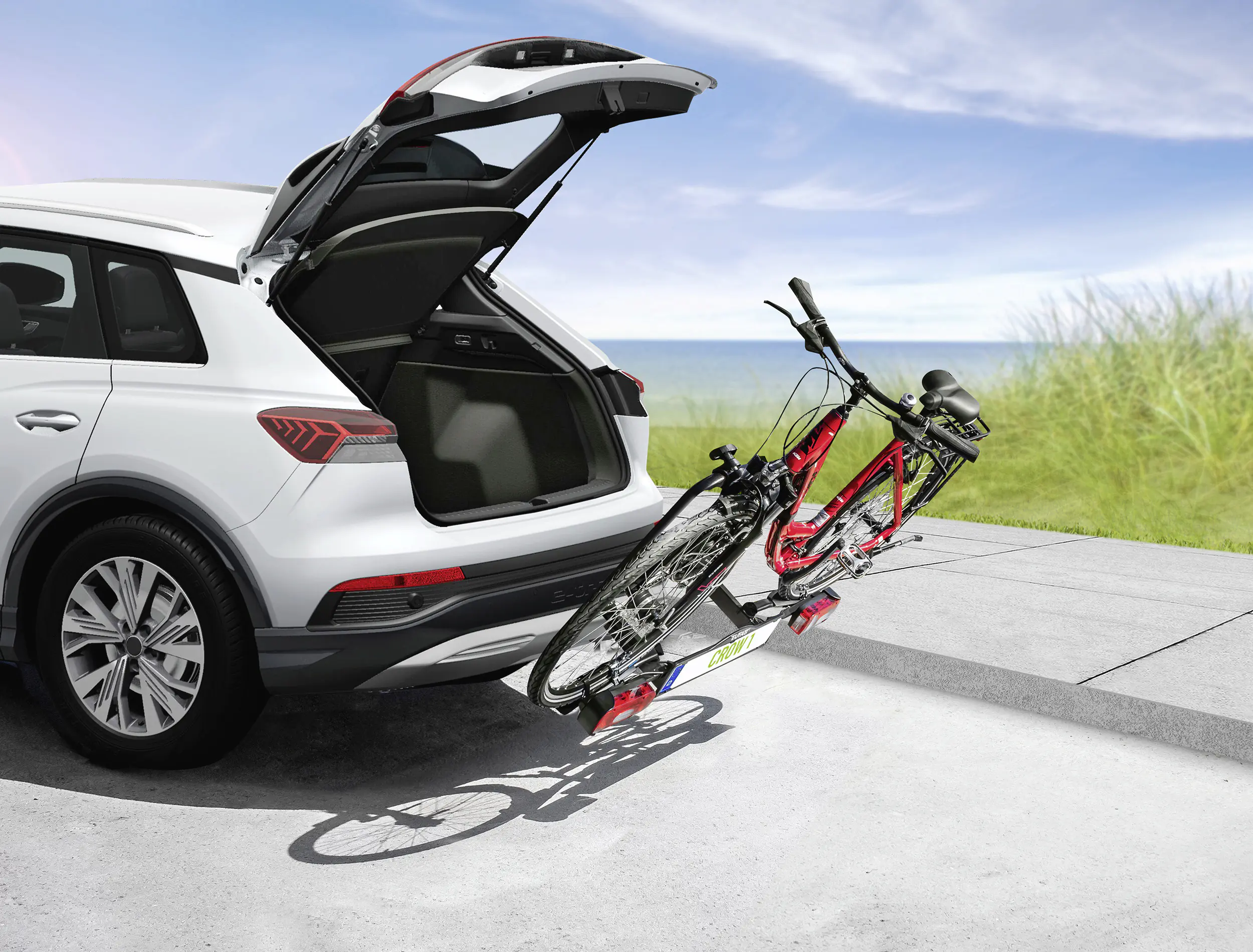 EUFAB Fahrradträger CROW1 für 1 Fahrrad komplett vormontiert EUFAB Fahrradträger CROW1 für 1 Fahrrad komplett vormontiert