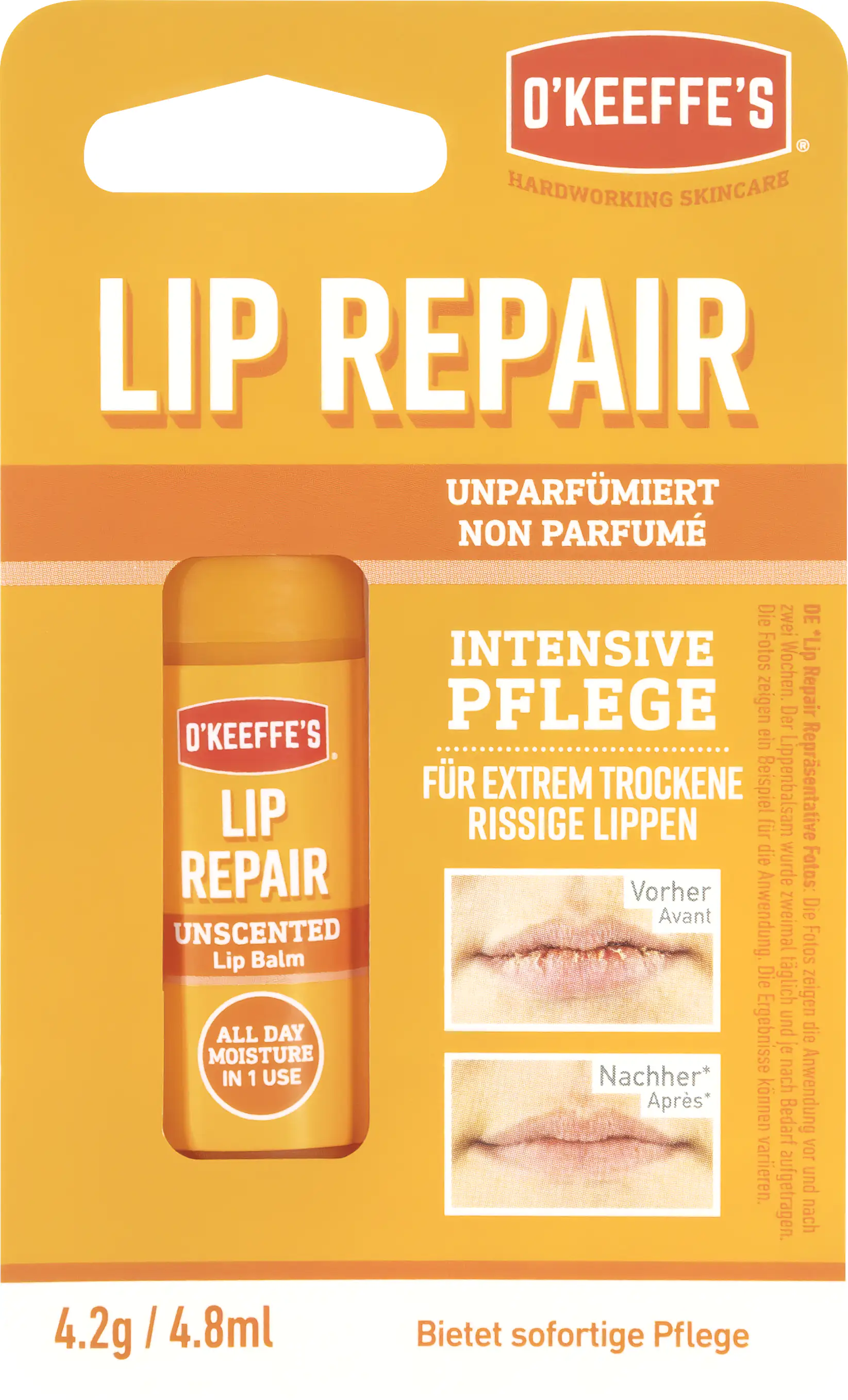 O`Keeffe`s Lip Repair Lippenpflege für extrem trockene, rissige Lippen