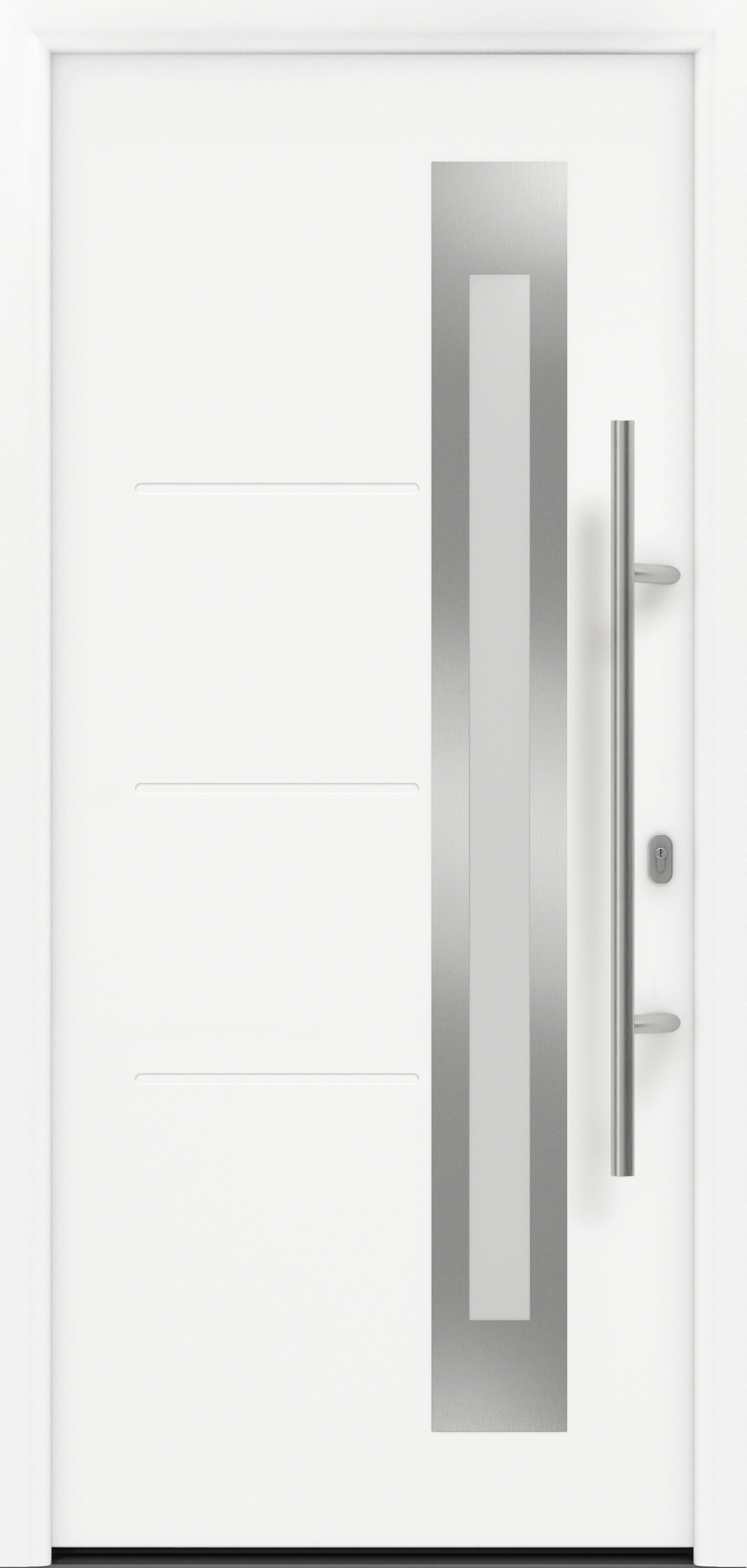 EcoStar Haustür ISOPRO Secur IPS 780S RC2 verkehrsweiß 110 x 210 cm