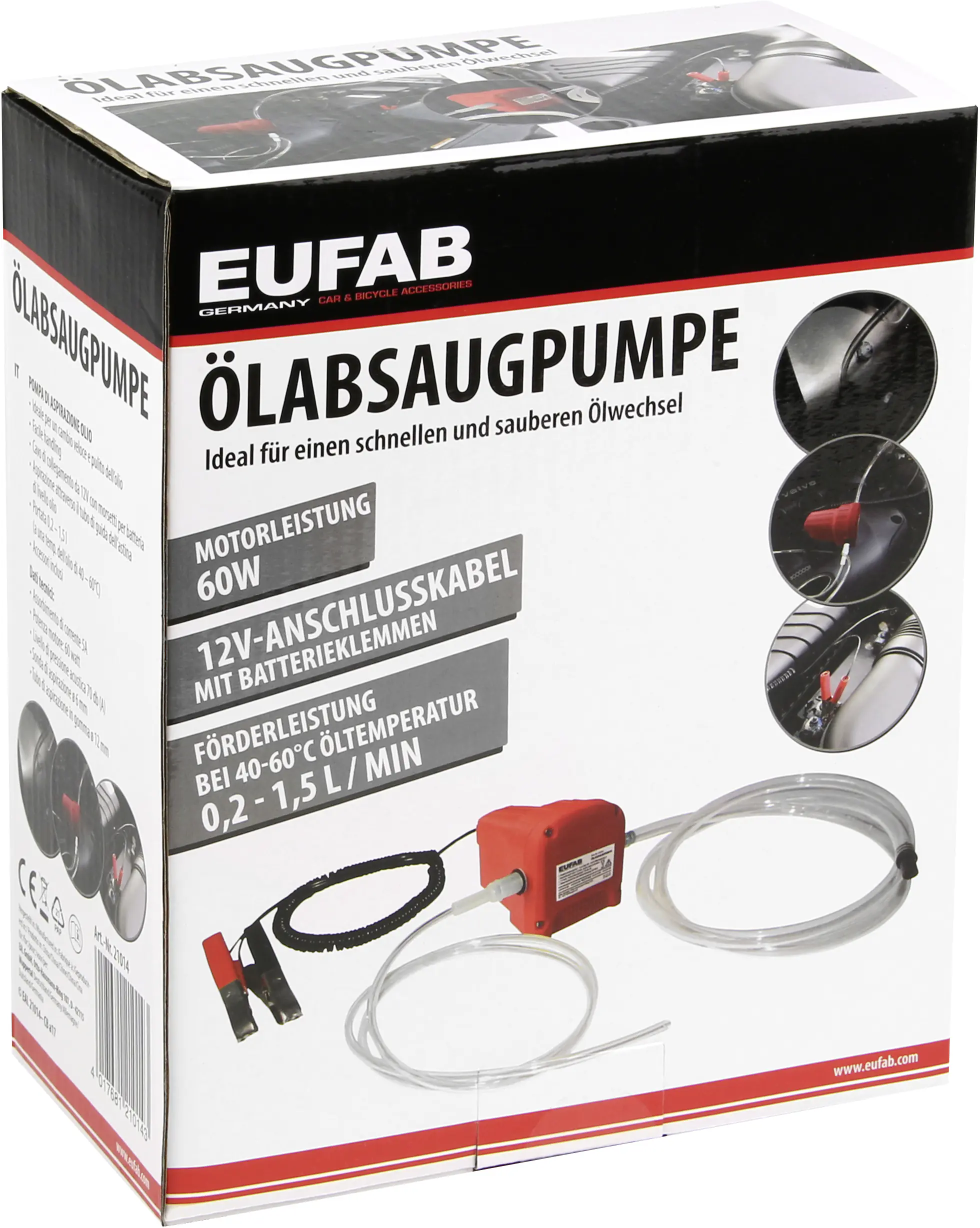EUFAB Ölabsaugpumpe 12V